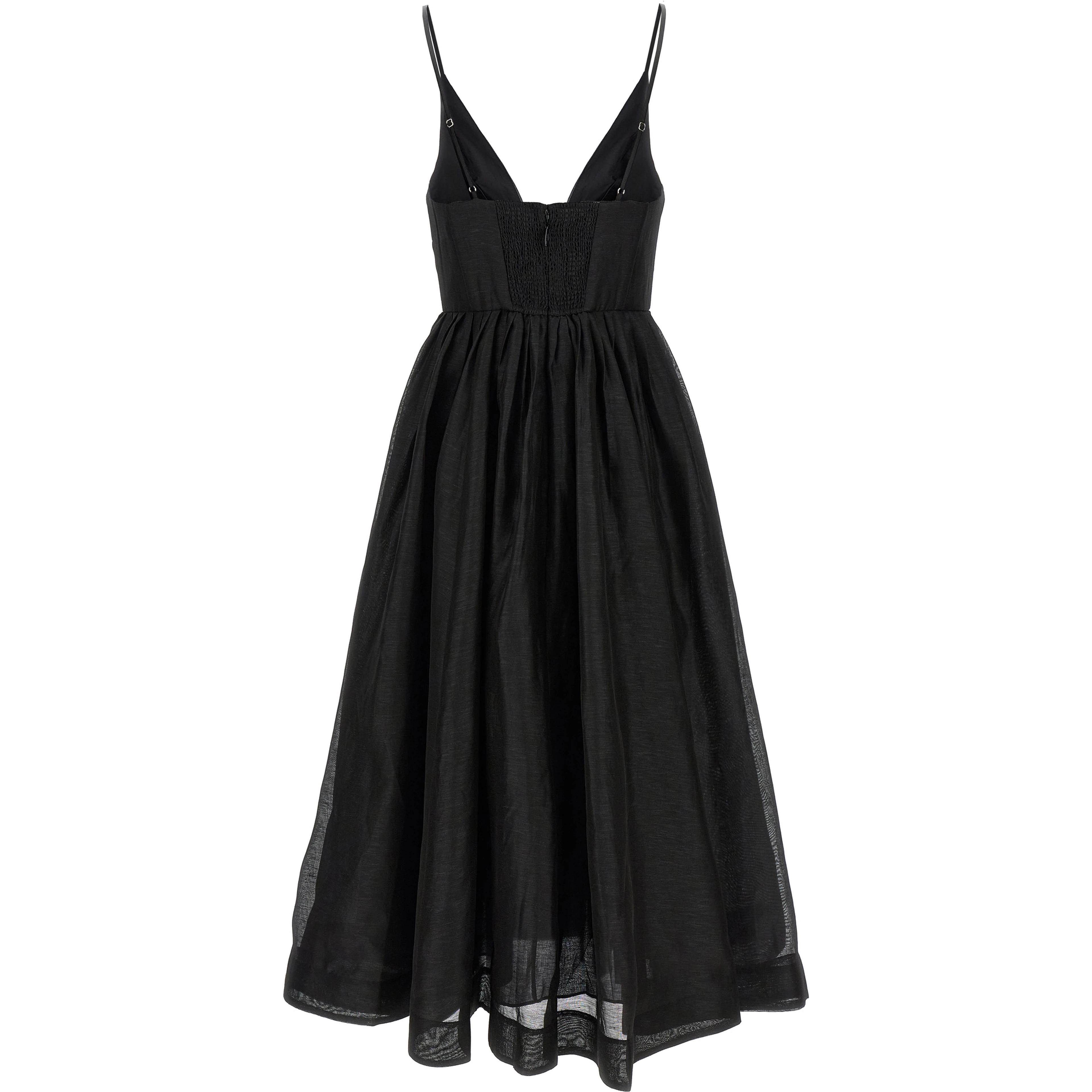 Black Linen Cocktail Dress
