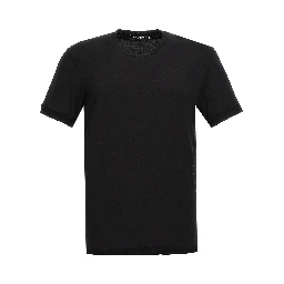 Black Viscose T-Shirt