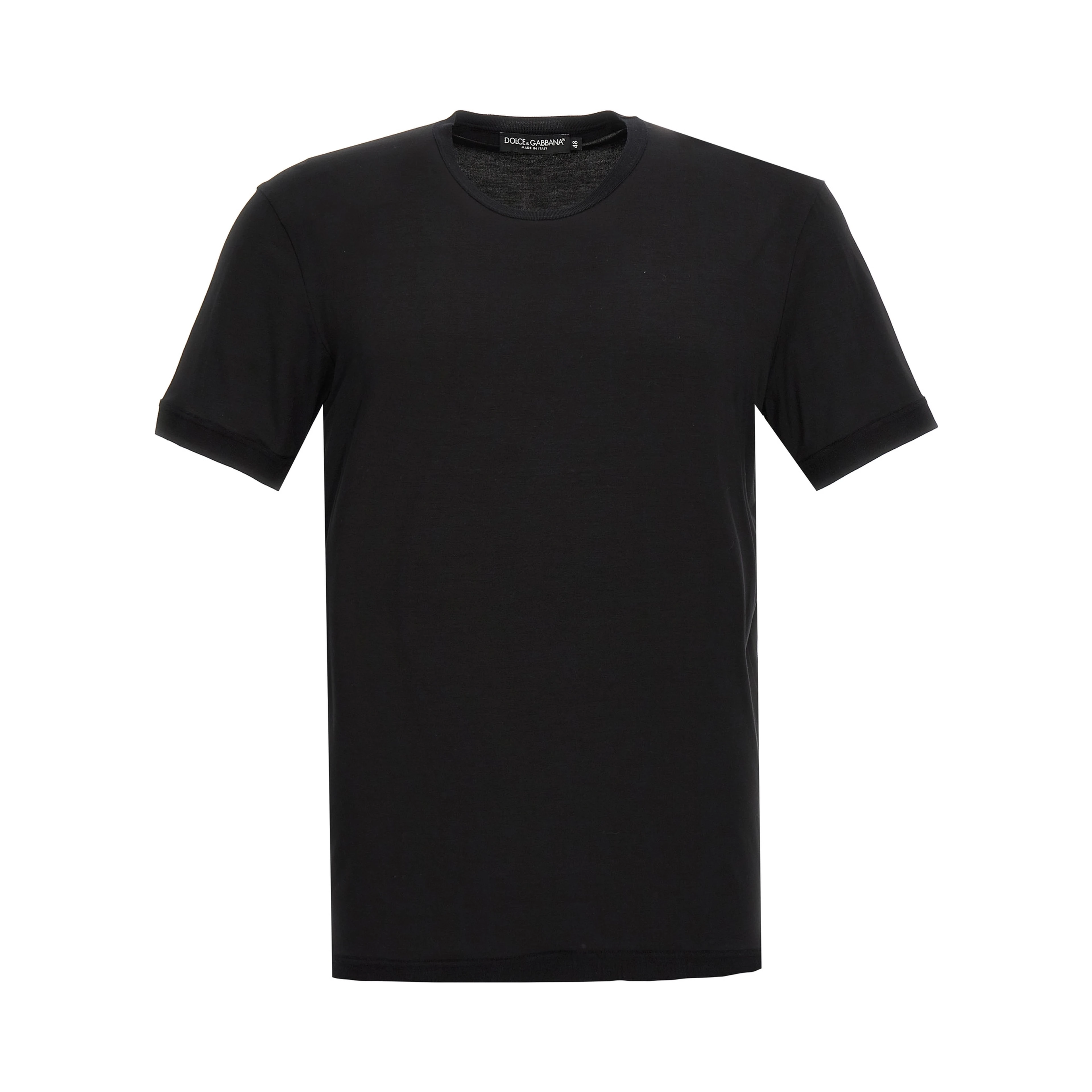 Black Viscose T-Shirt