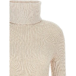 Beige Merino Wool Cardigan