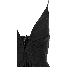 Black Linen Cocktail Dress