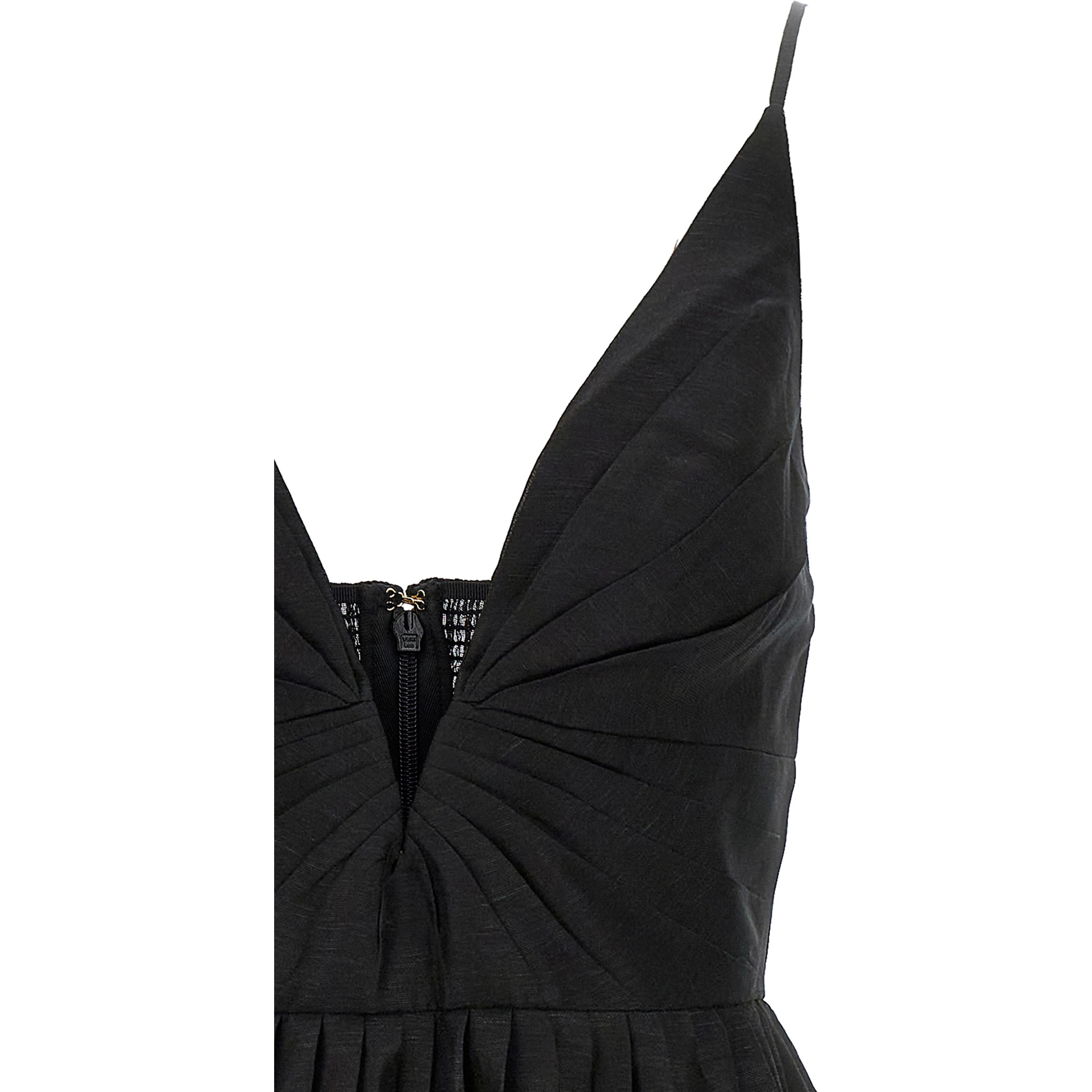 Black Linen Cocktail Dress