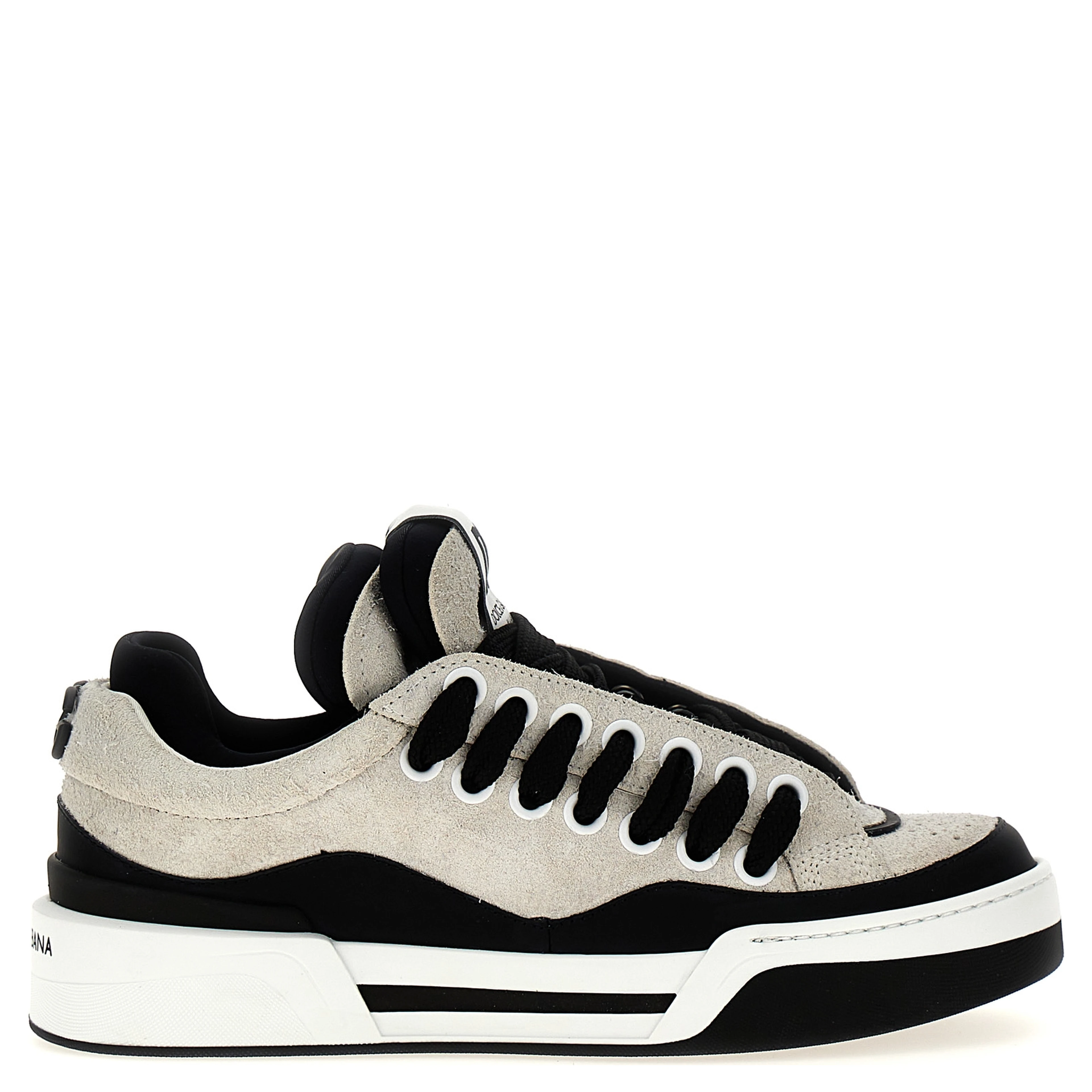 Bicolor Leather Athletic Sneakers