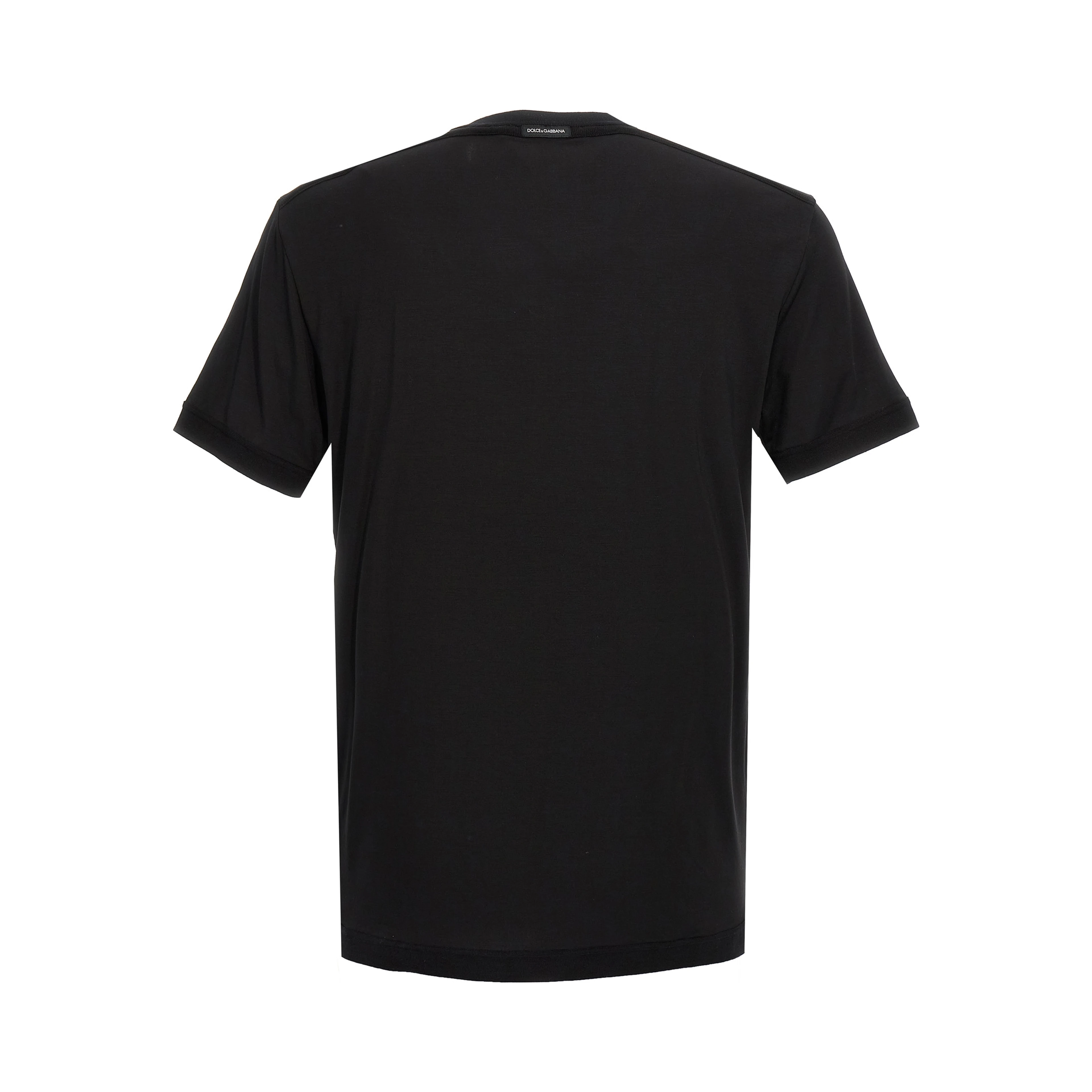 Black Viscose T-Shirt