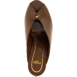 Brown Lamb Leather High Heel Pumps