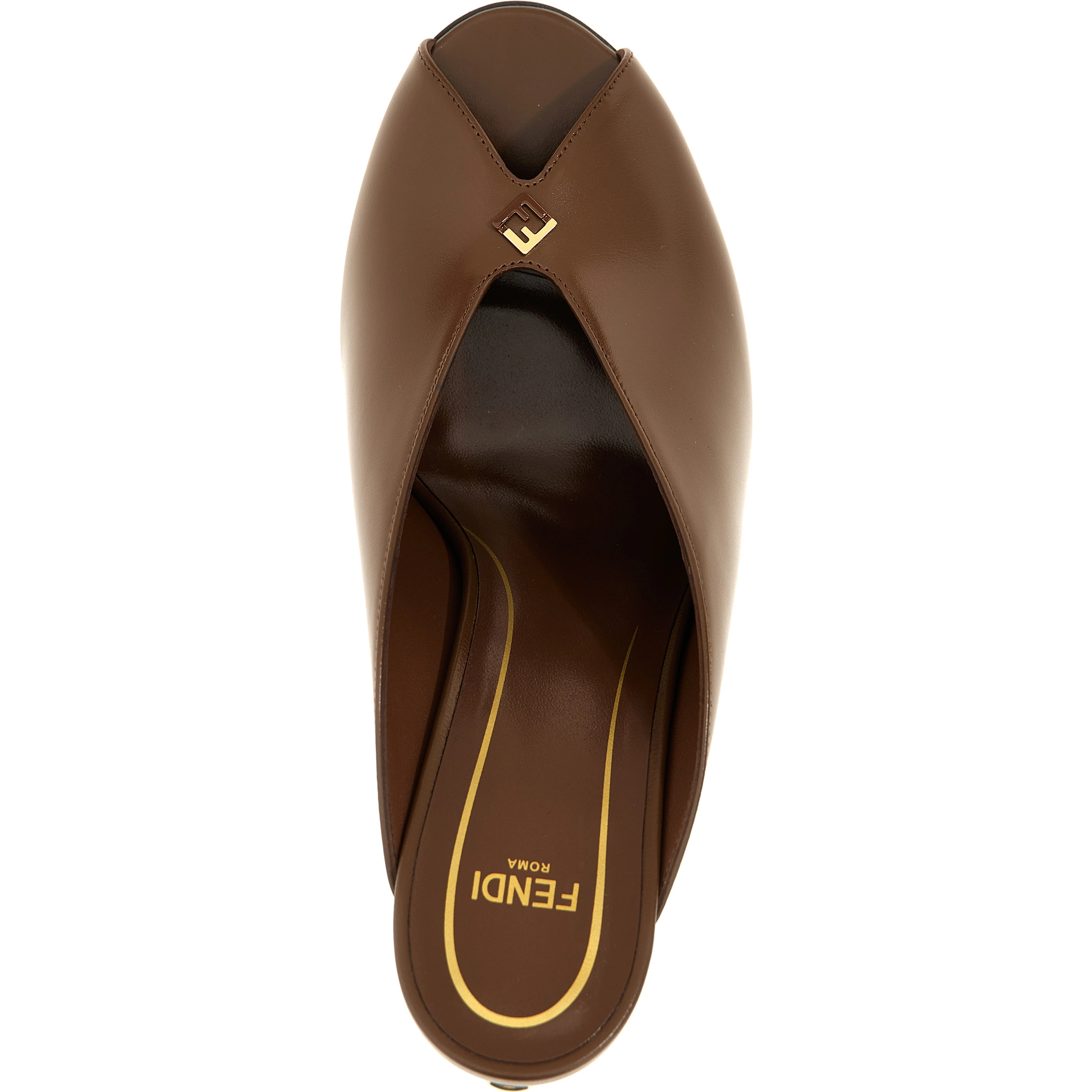 Brown Lamb Leather High Heel Pumps