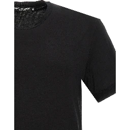 Black Viscose T-Shirt