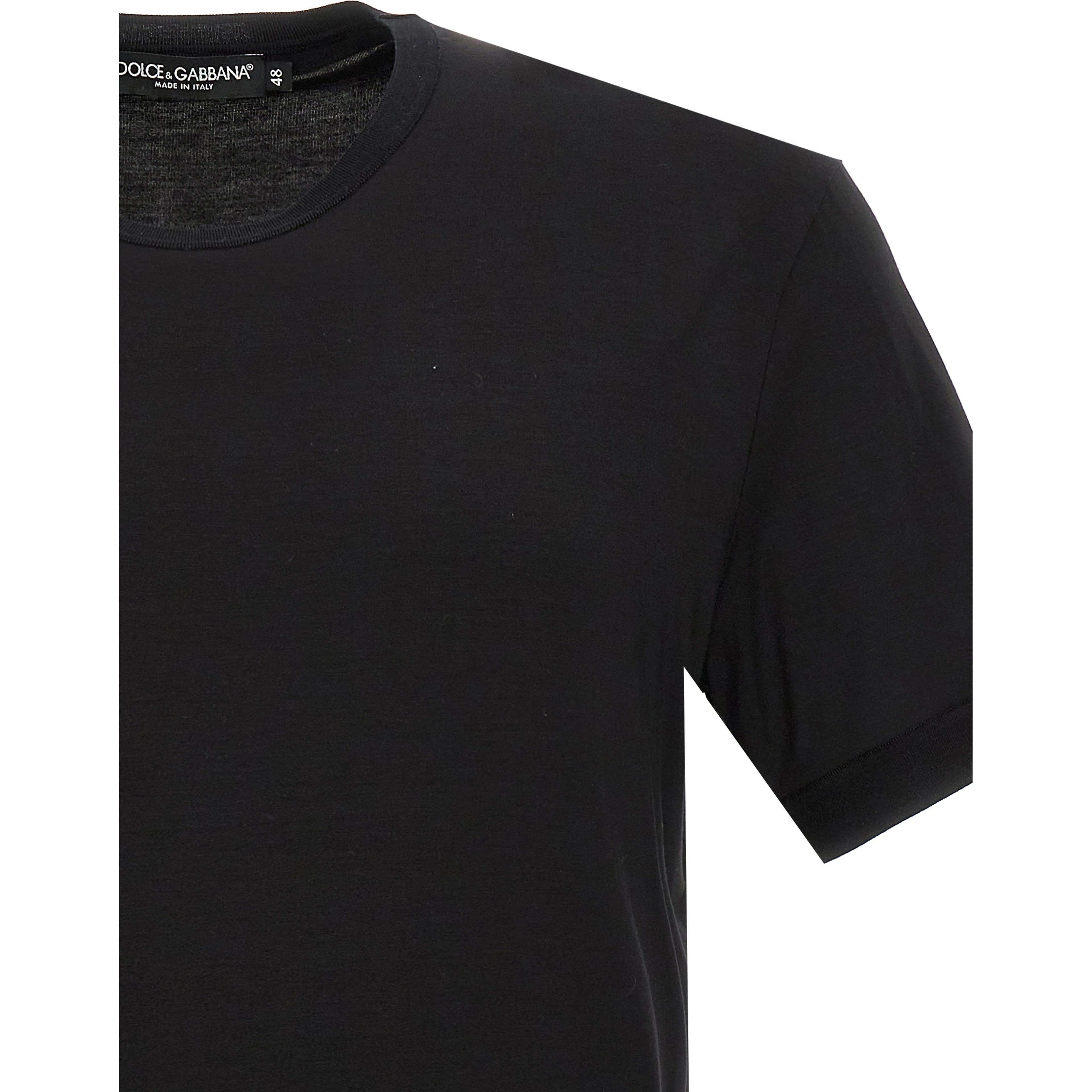 Black Viscose T-Shirt