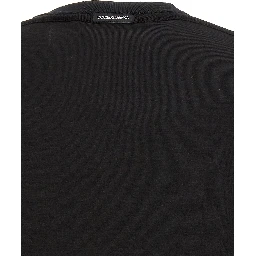 Black Viscose T-Shirt