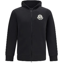 Black Cotton Sweatshirt