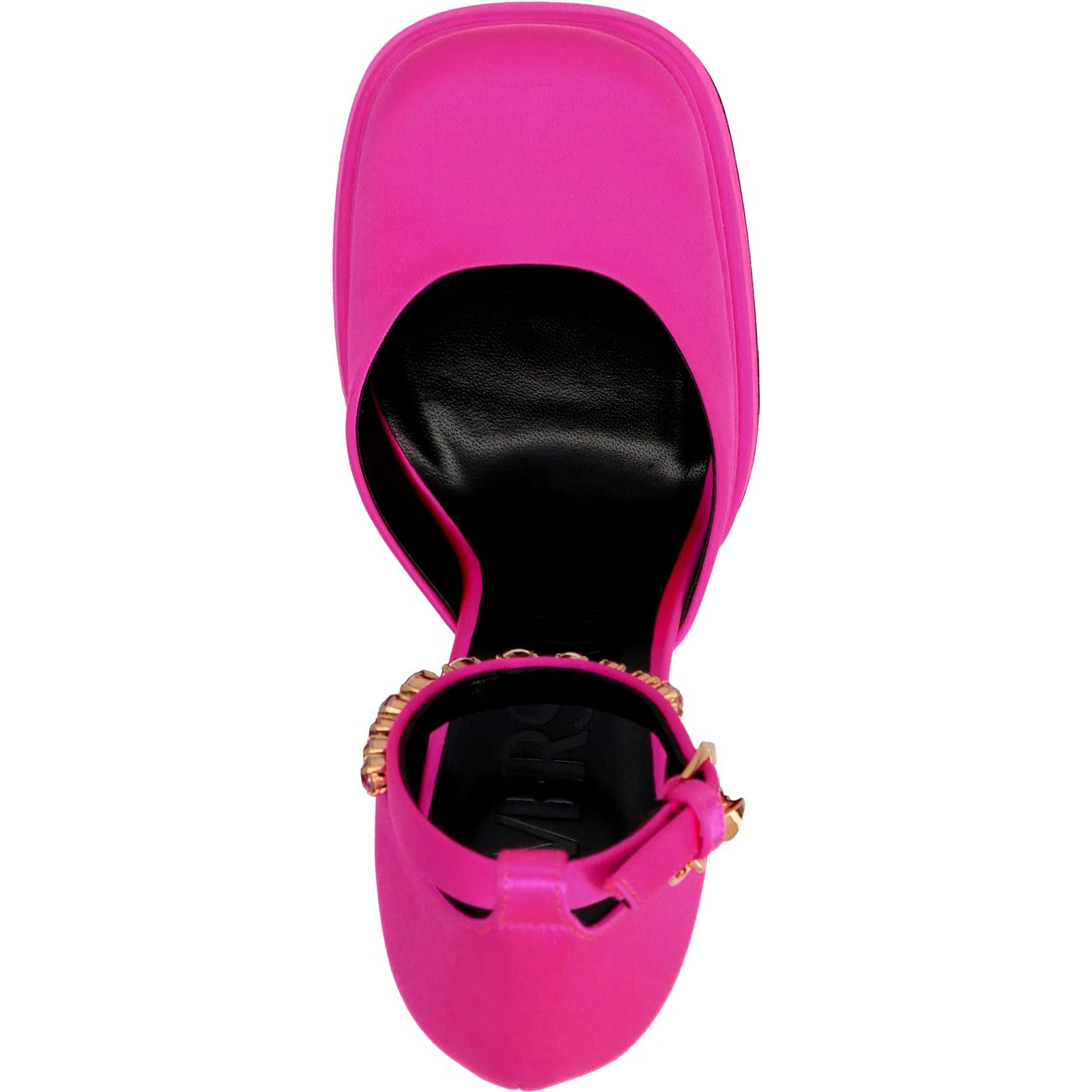 Fuchsia Viscose Platform Pumps