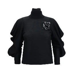 Black Wool Oves Aries Turtleneck