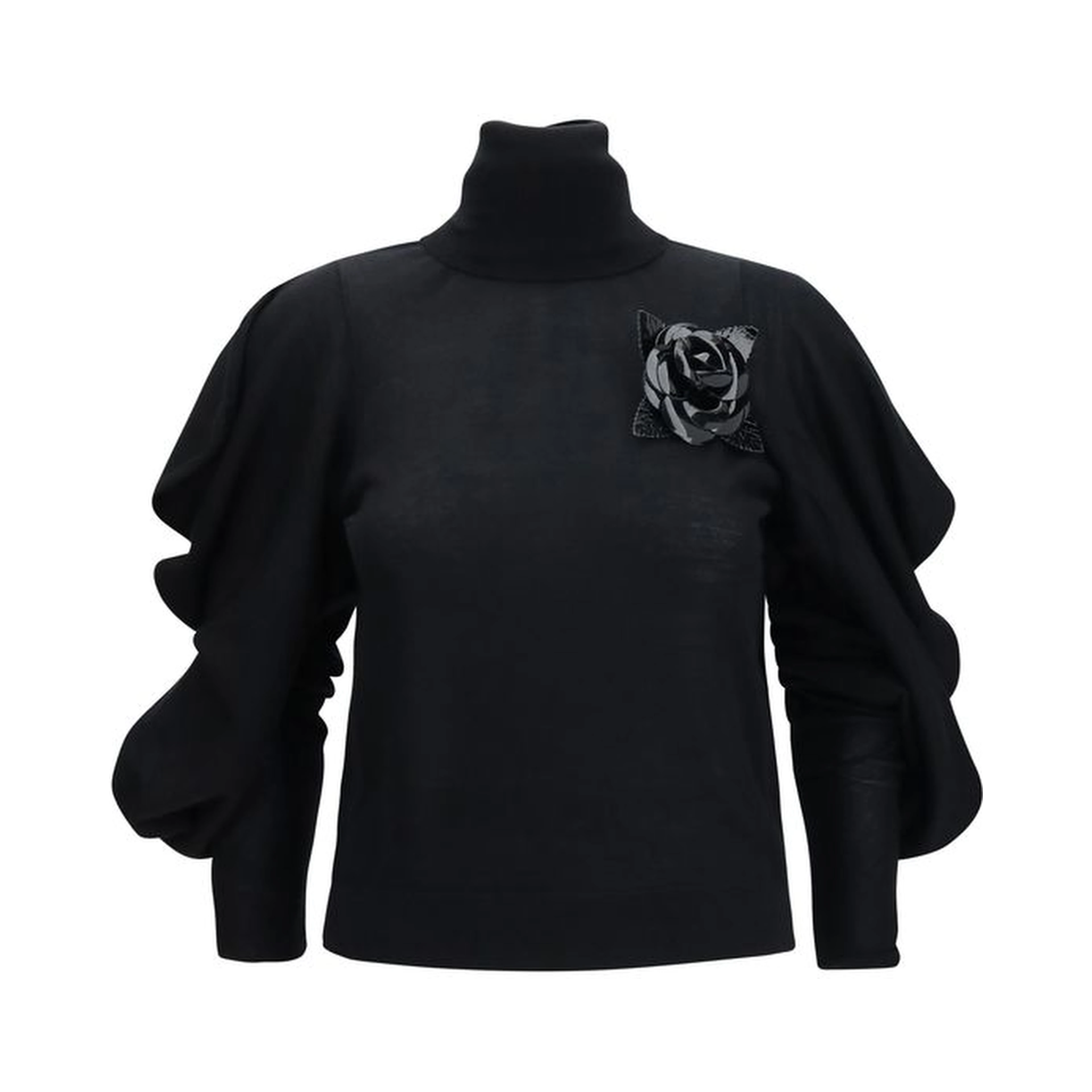Black Wool Oves Aries Turtleneck