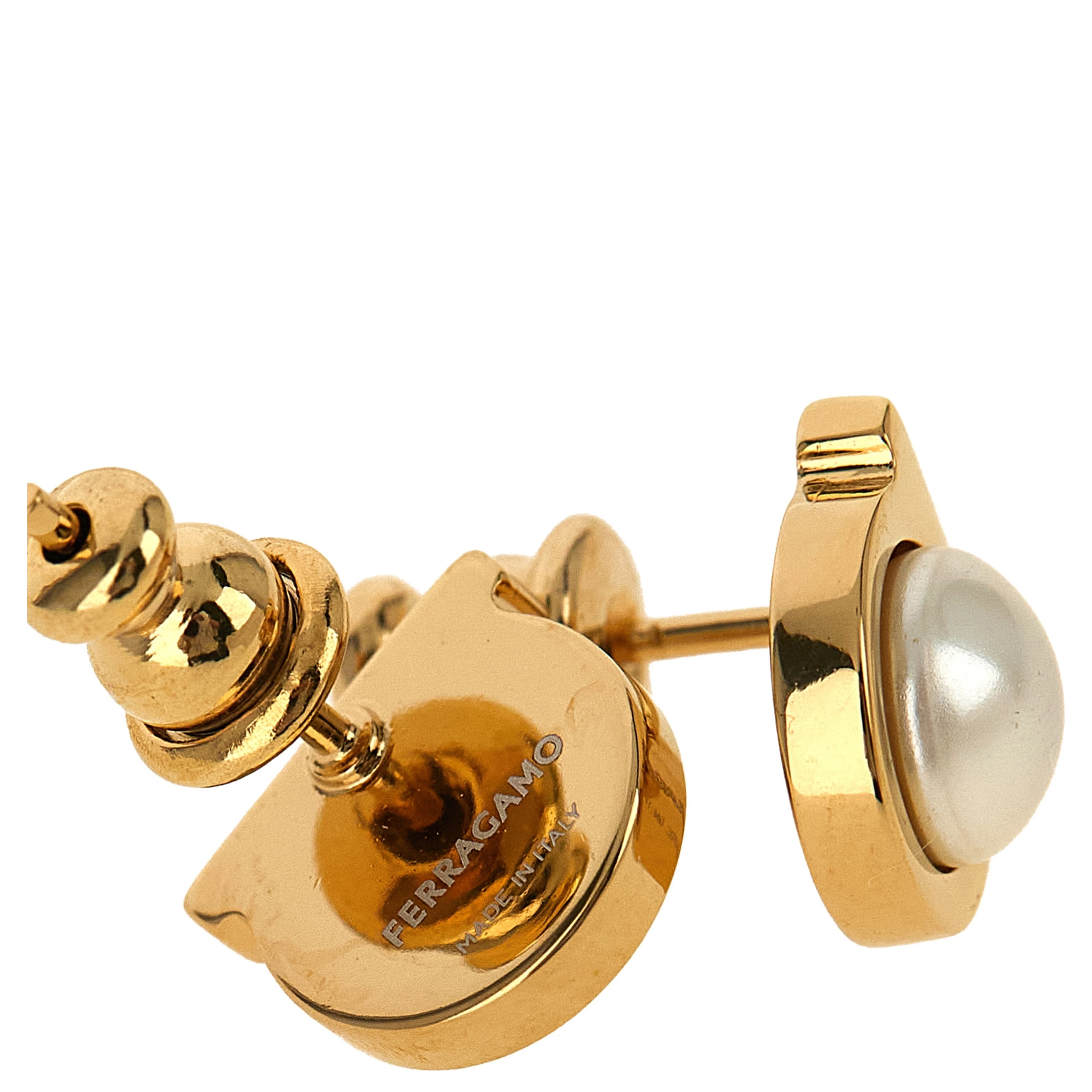 Gold Brass Earrings