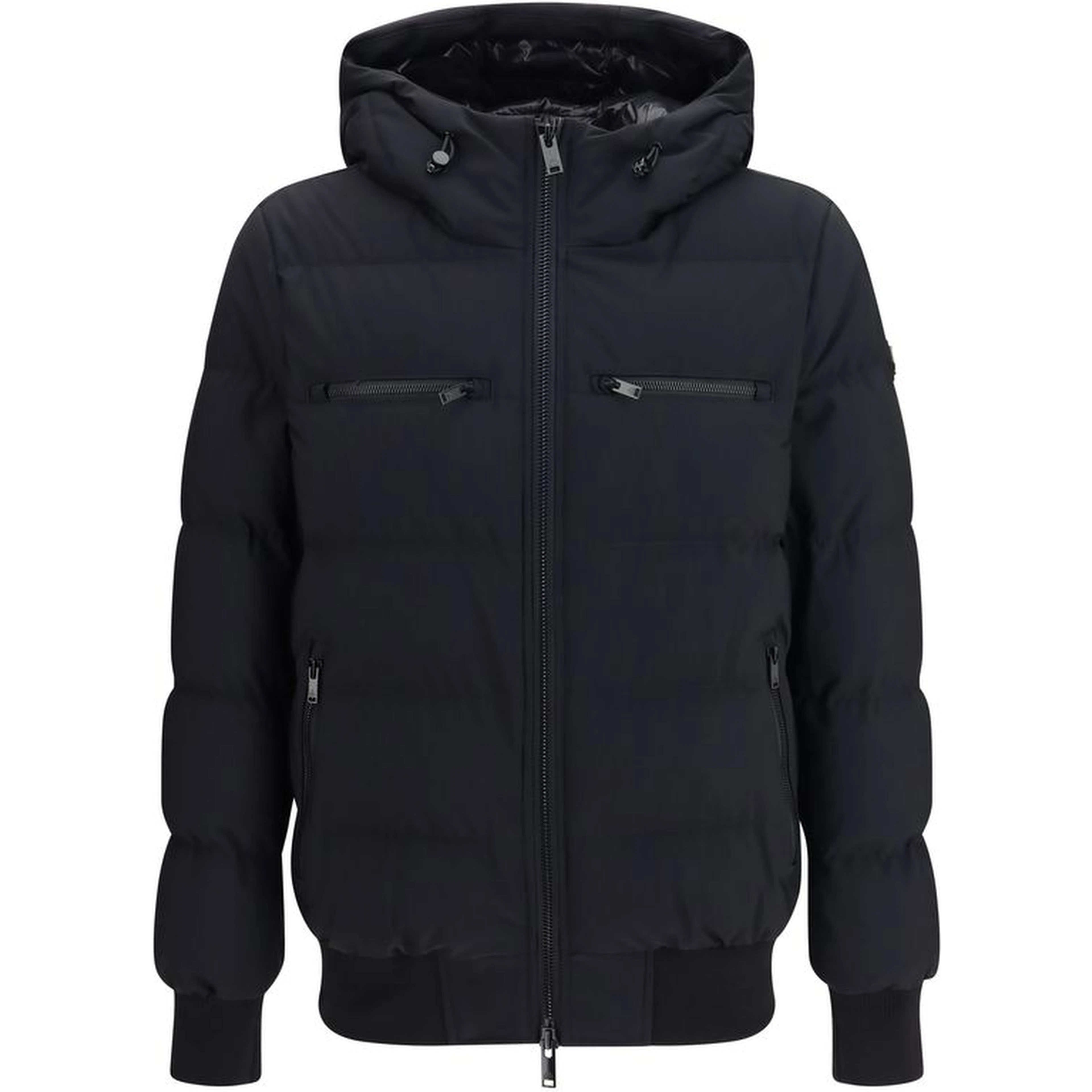 Black Nylon Full-Length Jacket