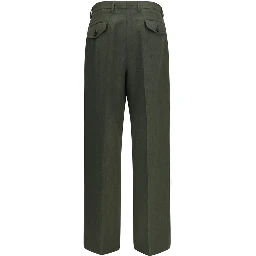 Bicolor Wool Oves Aries Casual Pants