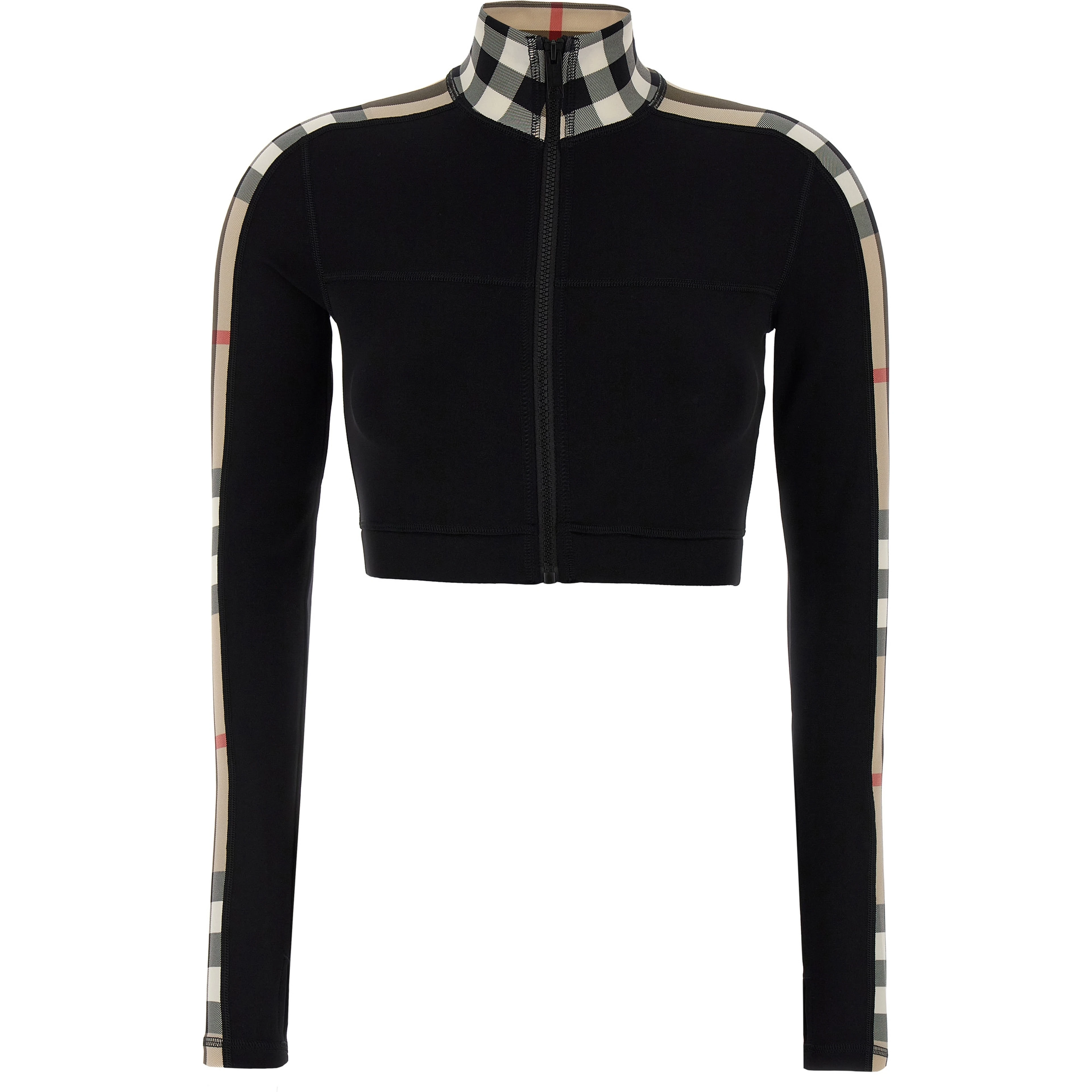 Black Polyamide Sweatshirt