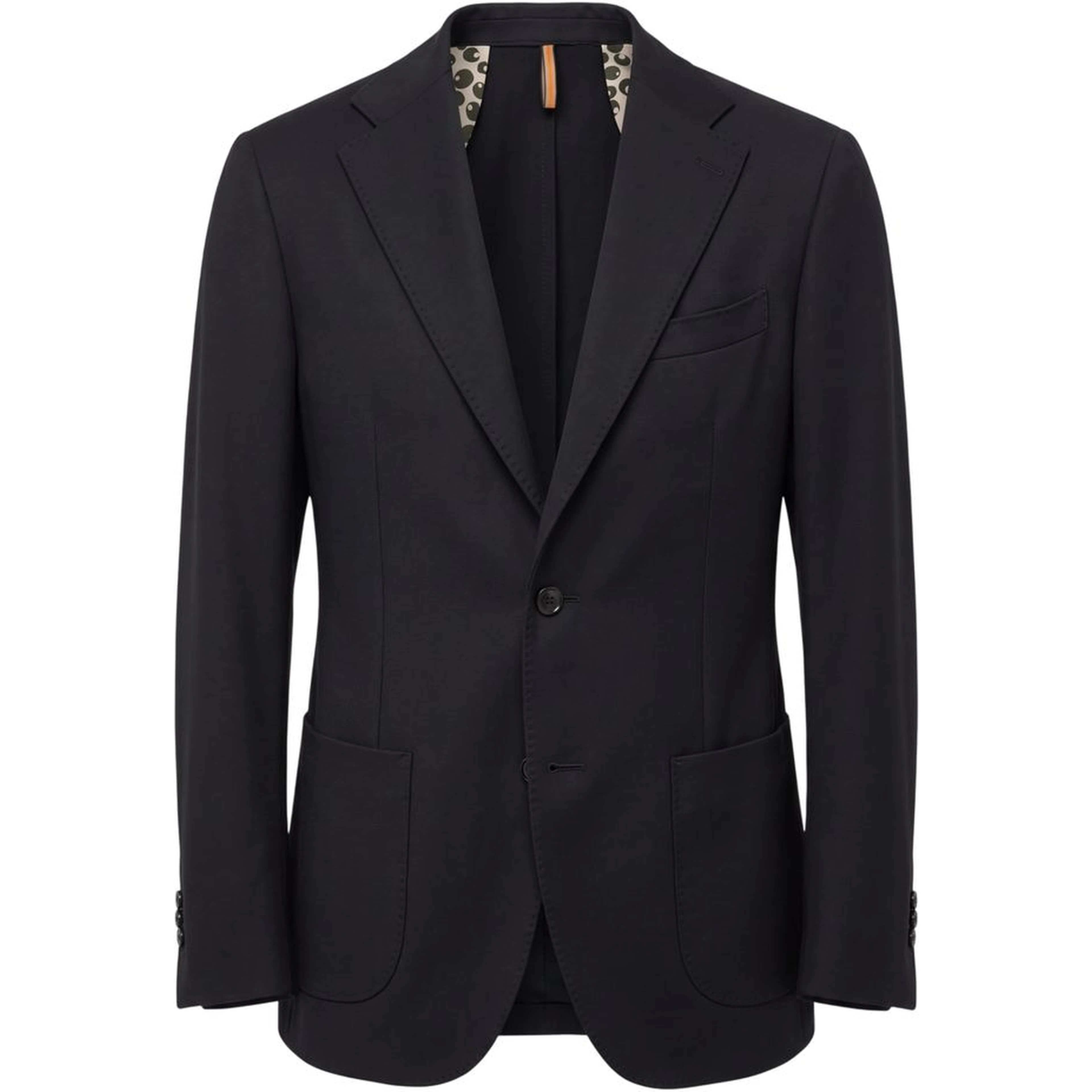 Black Polyester Men Jacket