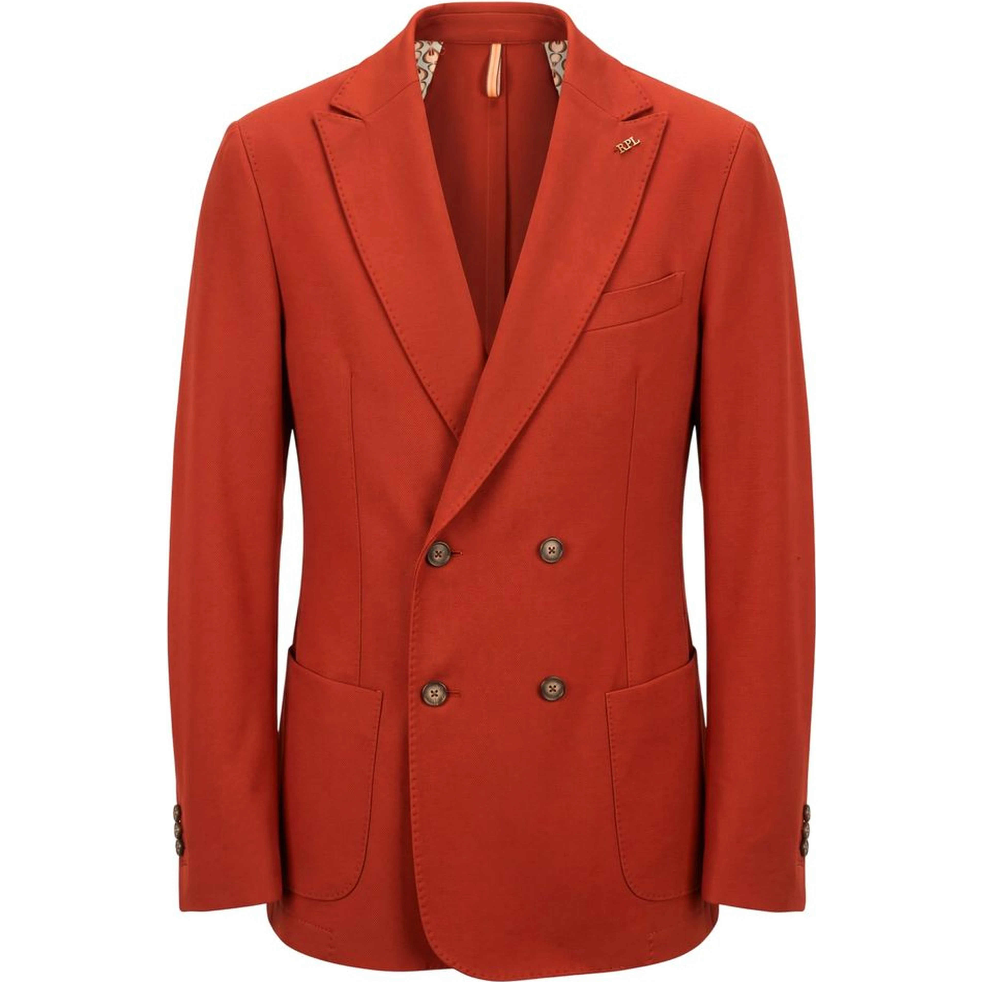 Red Polyester Men Jacket