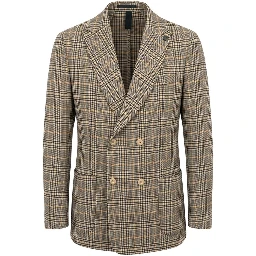Yellow Wool Men Jacket