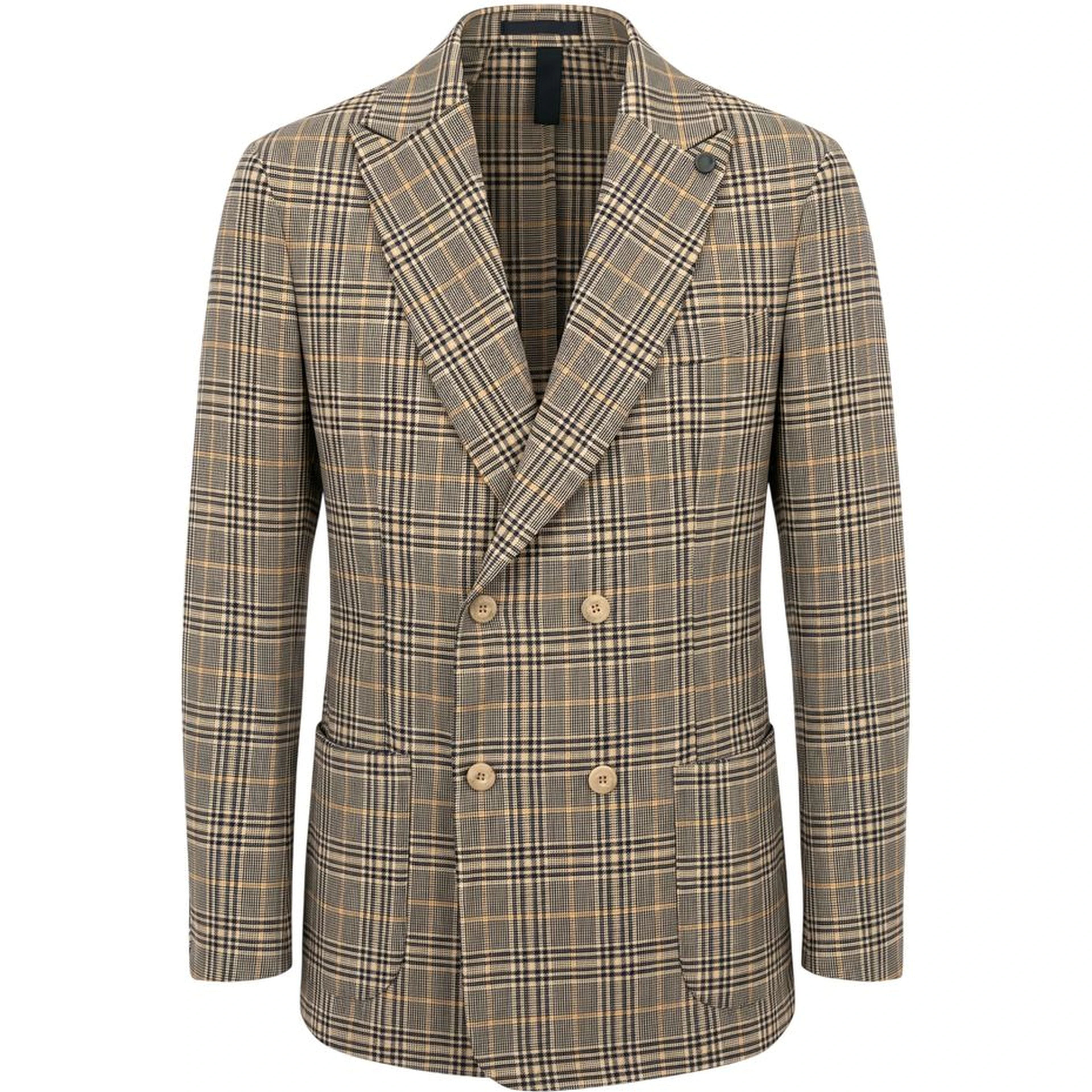 Yellow Wool Men Jacket