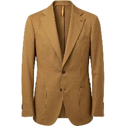 Brown Acetate Men Jacket