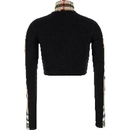 Black Polyamide Sweatshirt