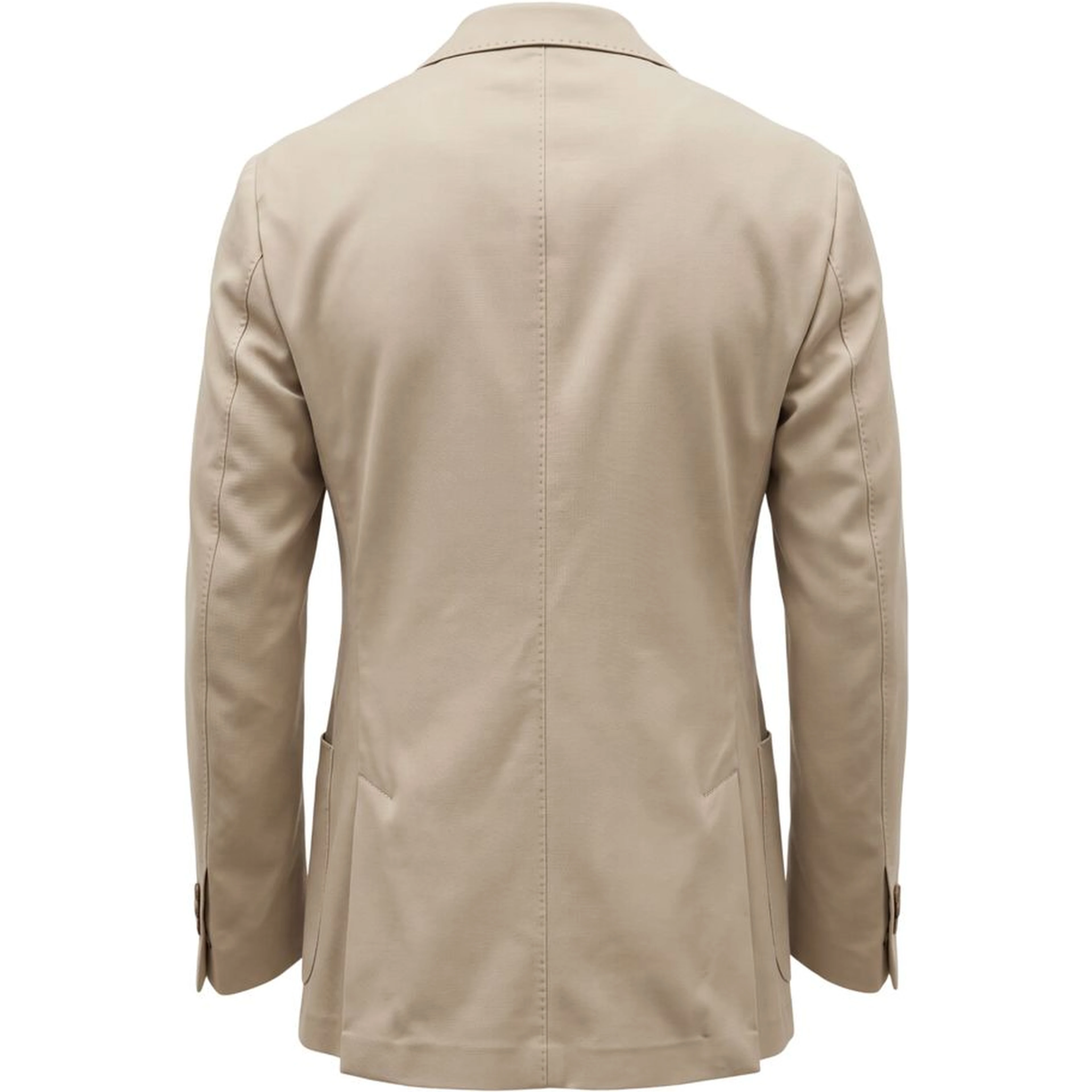 Beige Viscose Men Jacket