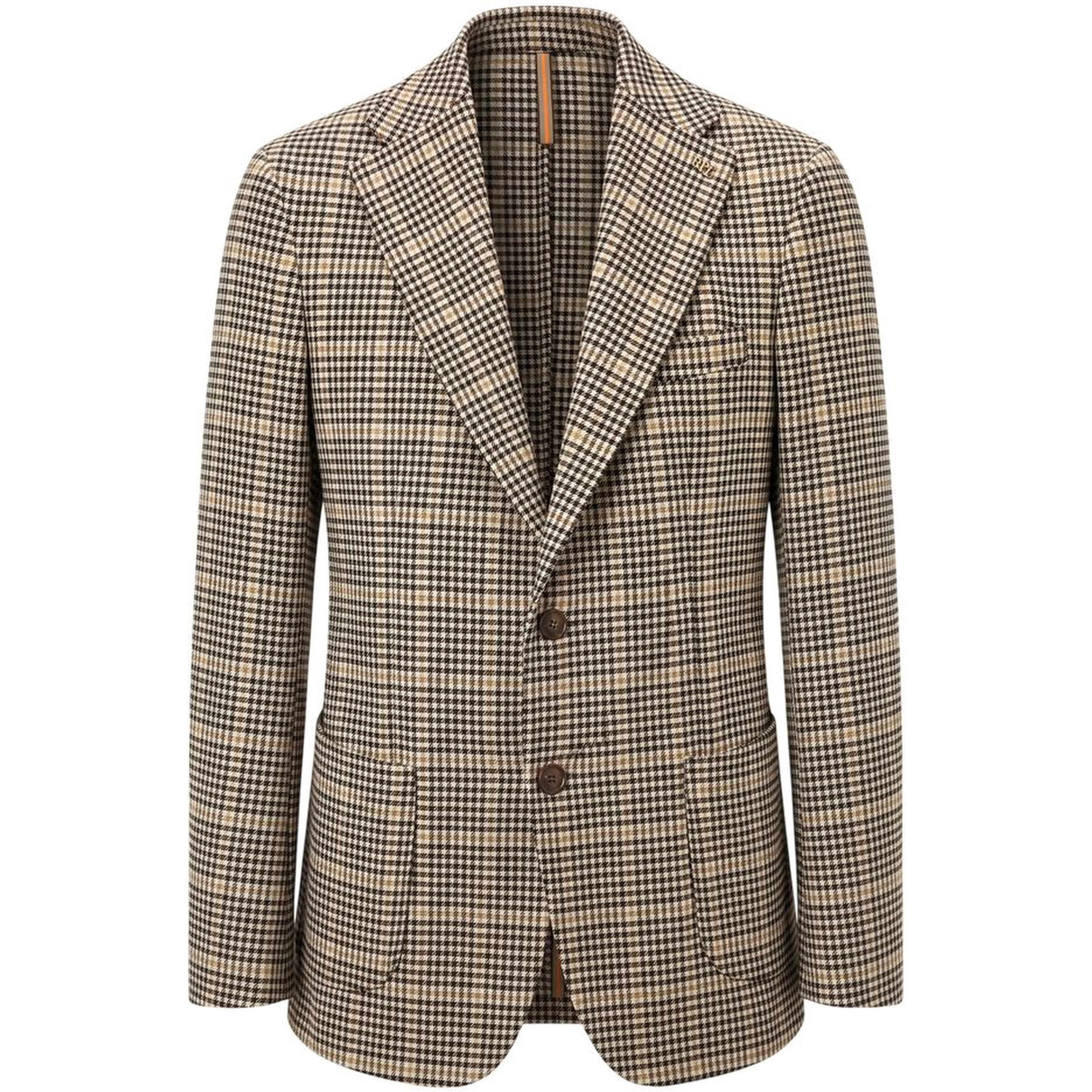 Beige Nylon Men Jacket