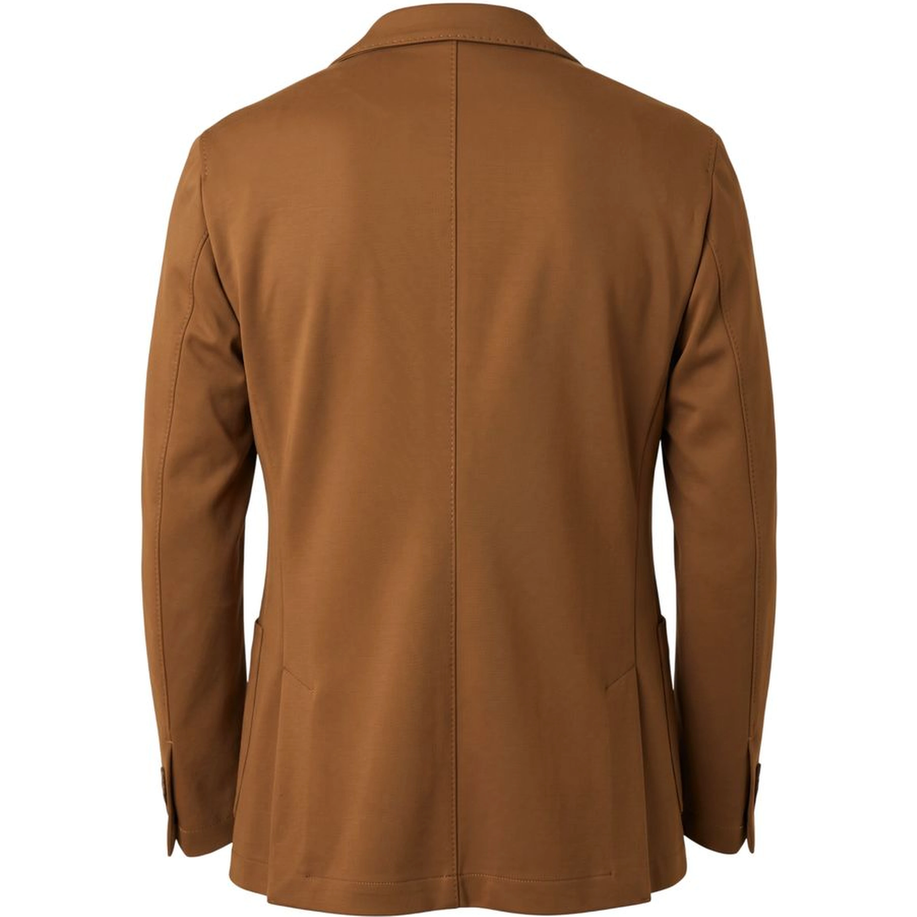 Brown Viscose Men Jacket