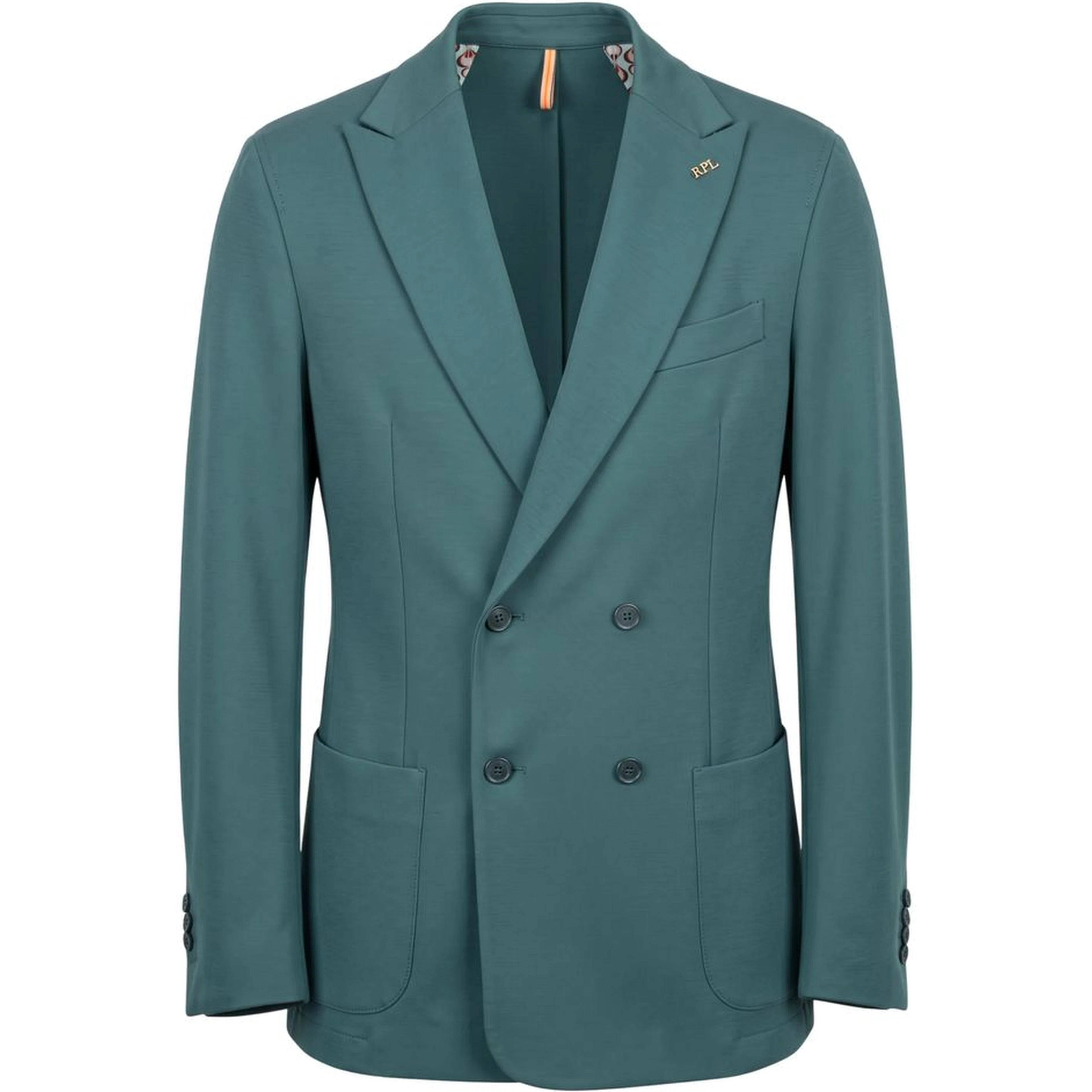Green Viscose Men Jacket