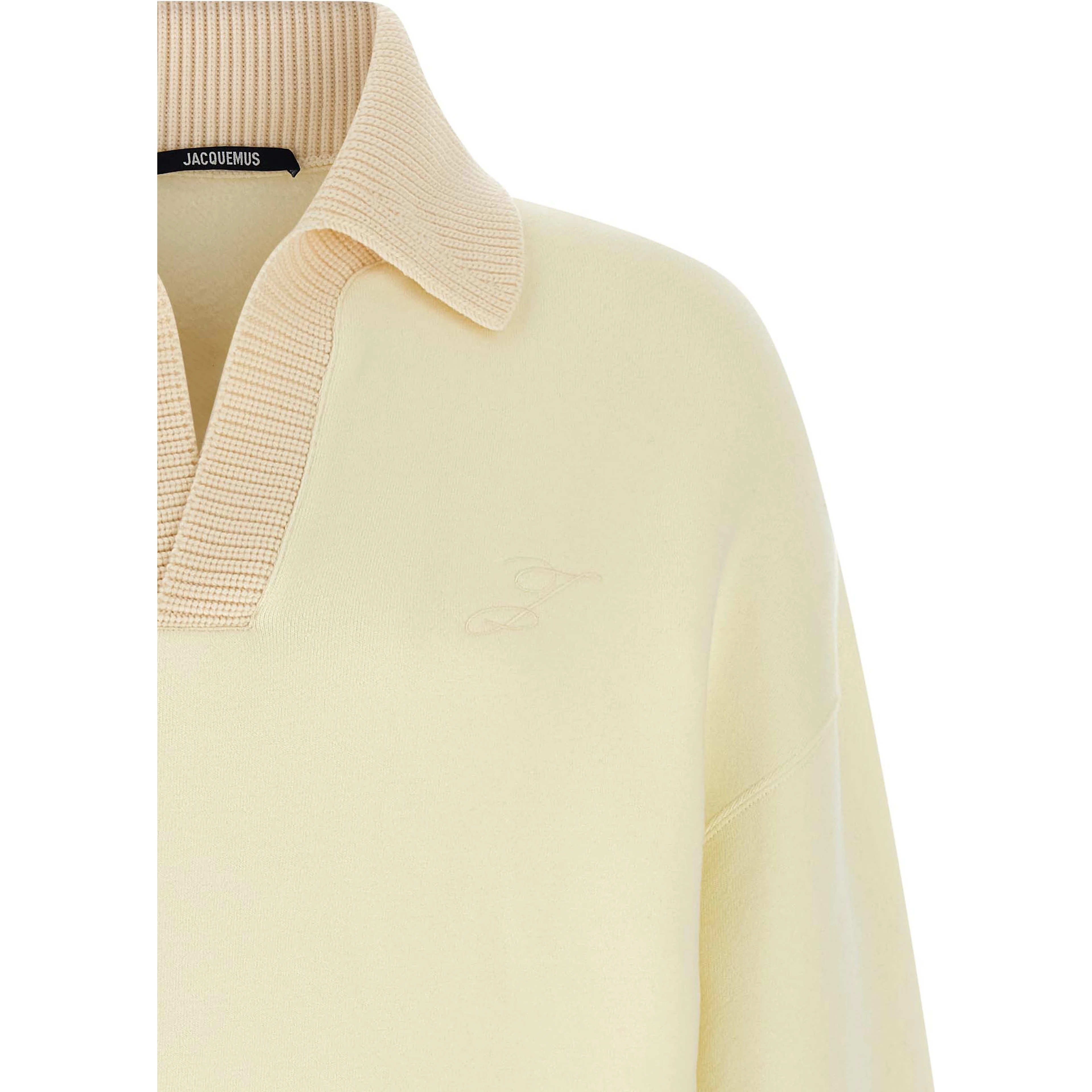 Beige Cotton Sweatshirt