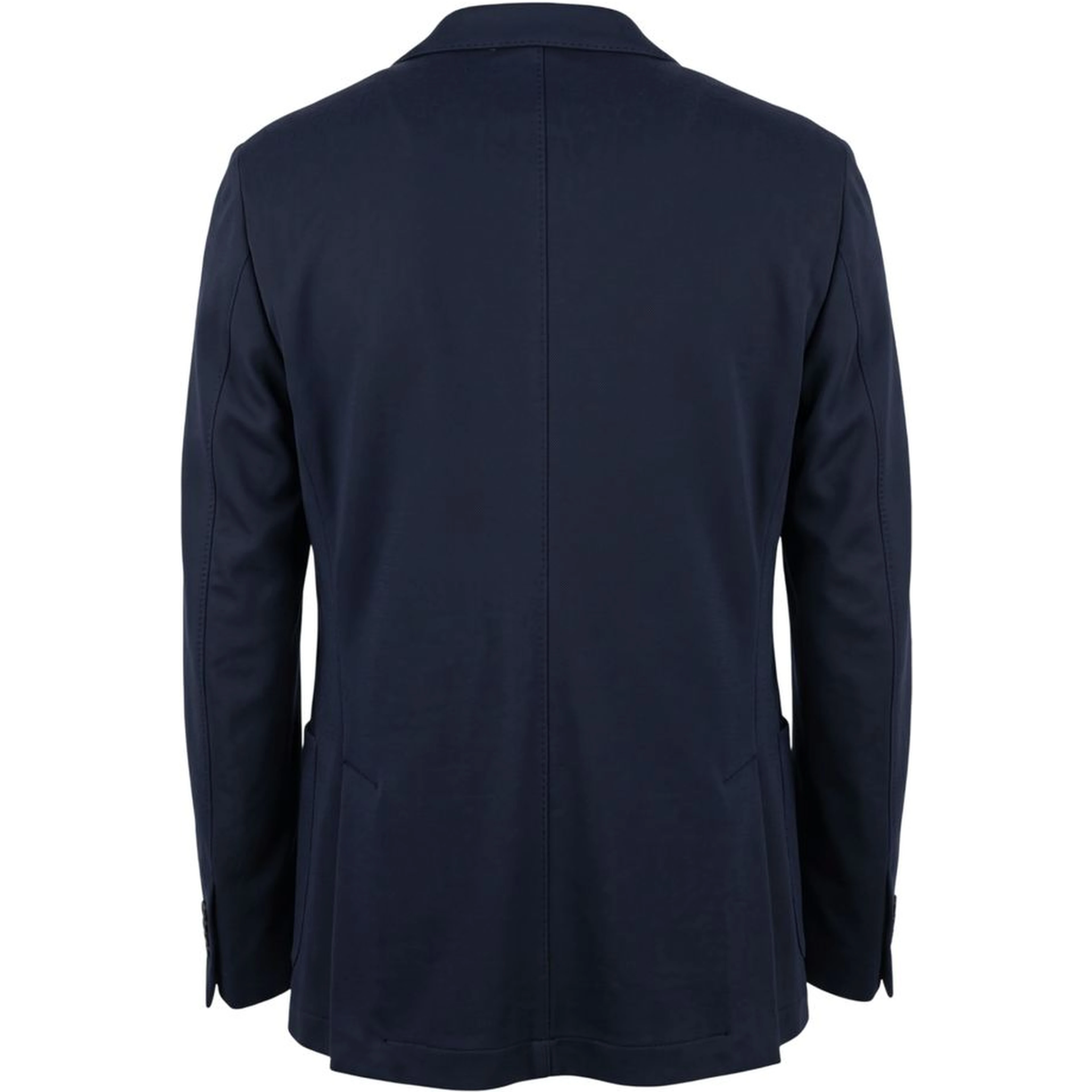 Blue Polyester Men Jacket