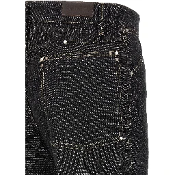 Black Cotton Jeans Denim