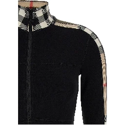 Black Polyamide Sweatshirt