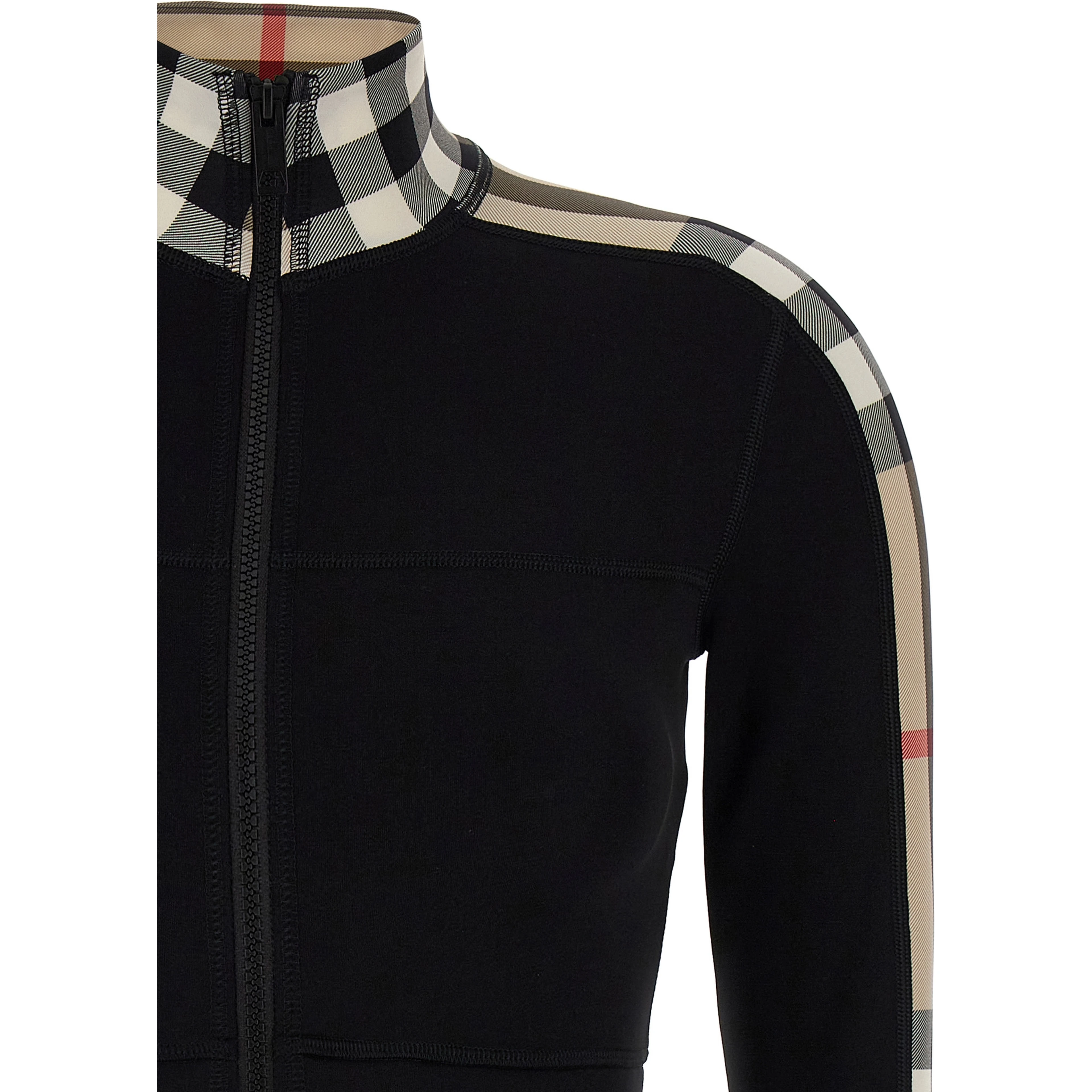Black Polyamide Sweatshirt
