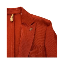 Red Polyester Men Jacket