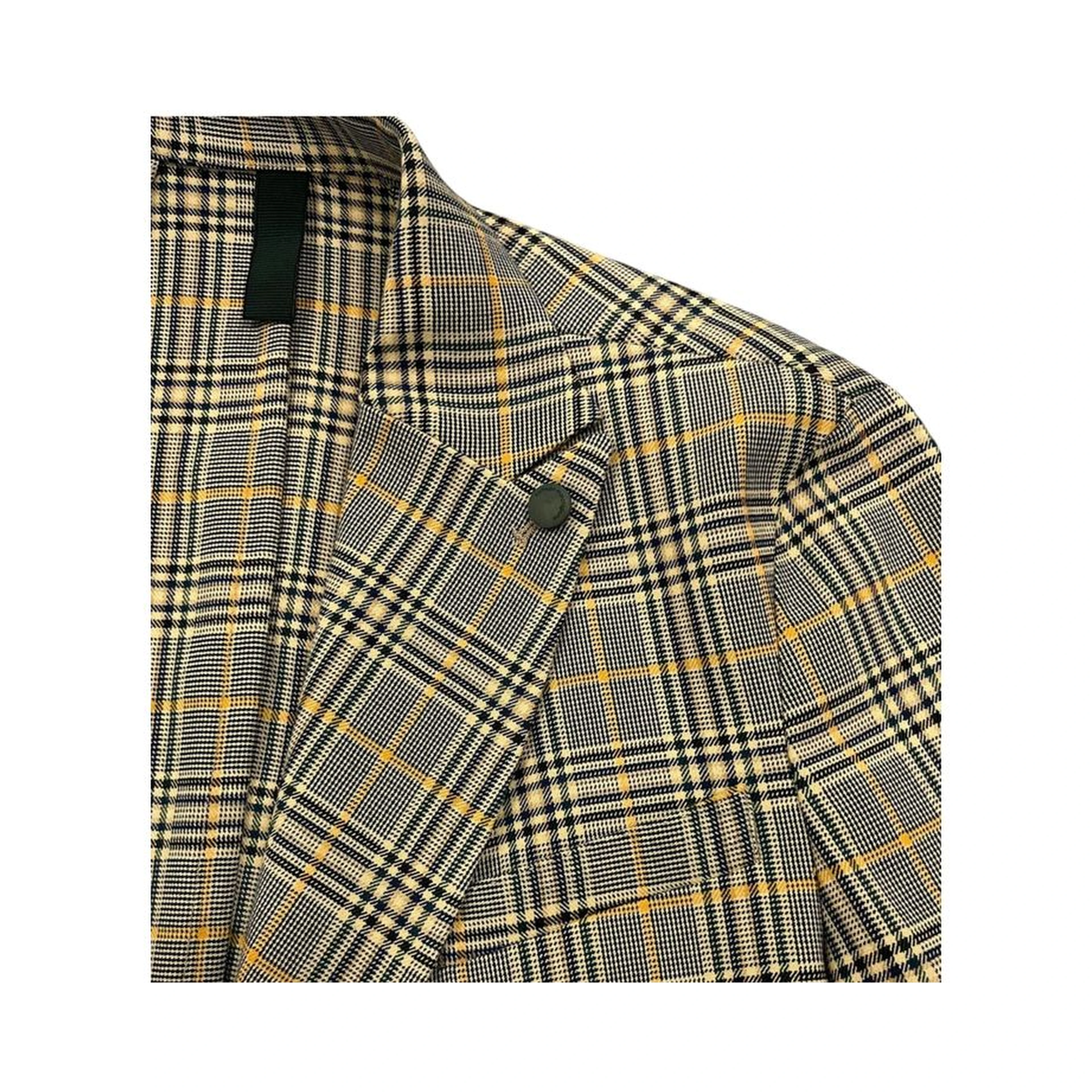 Yellow Wool Men Jacket