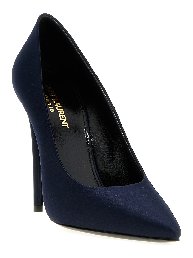 Blue Polyester High Heel Pumps alternative