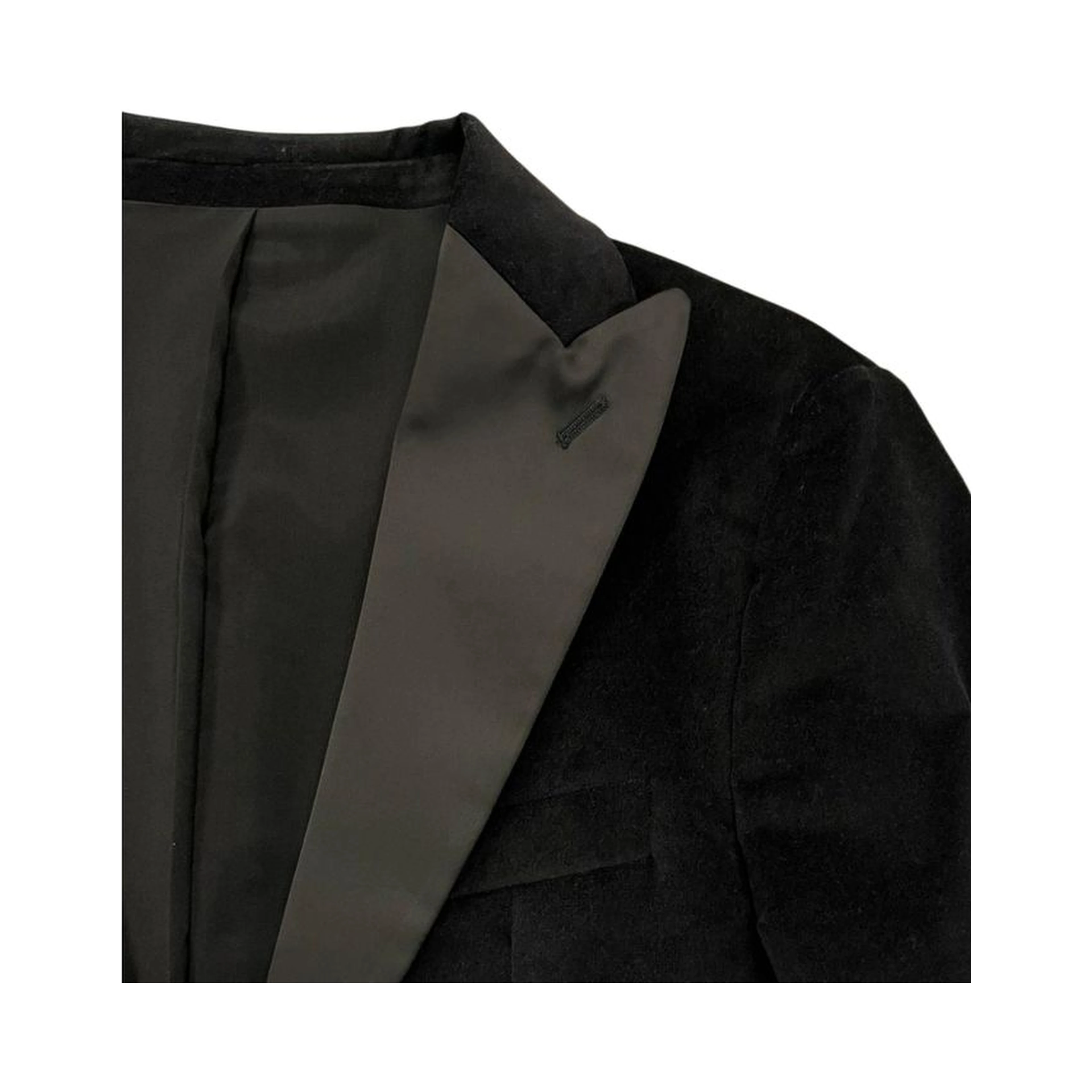 Black Cotton Men Jacket