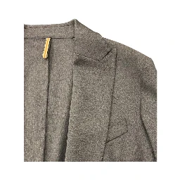 Grey Viscose Men Jacket