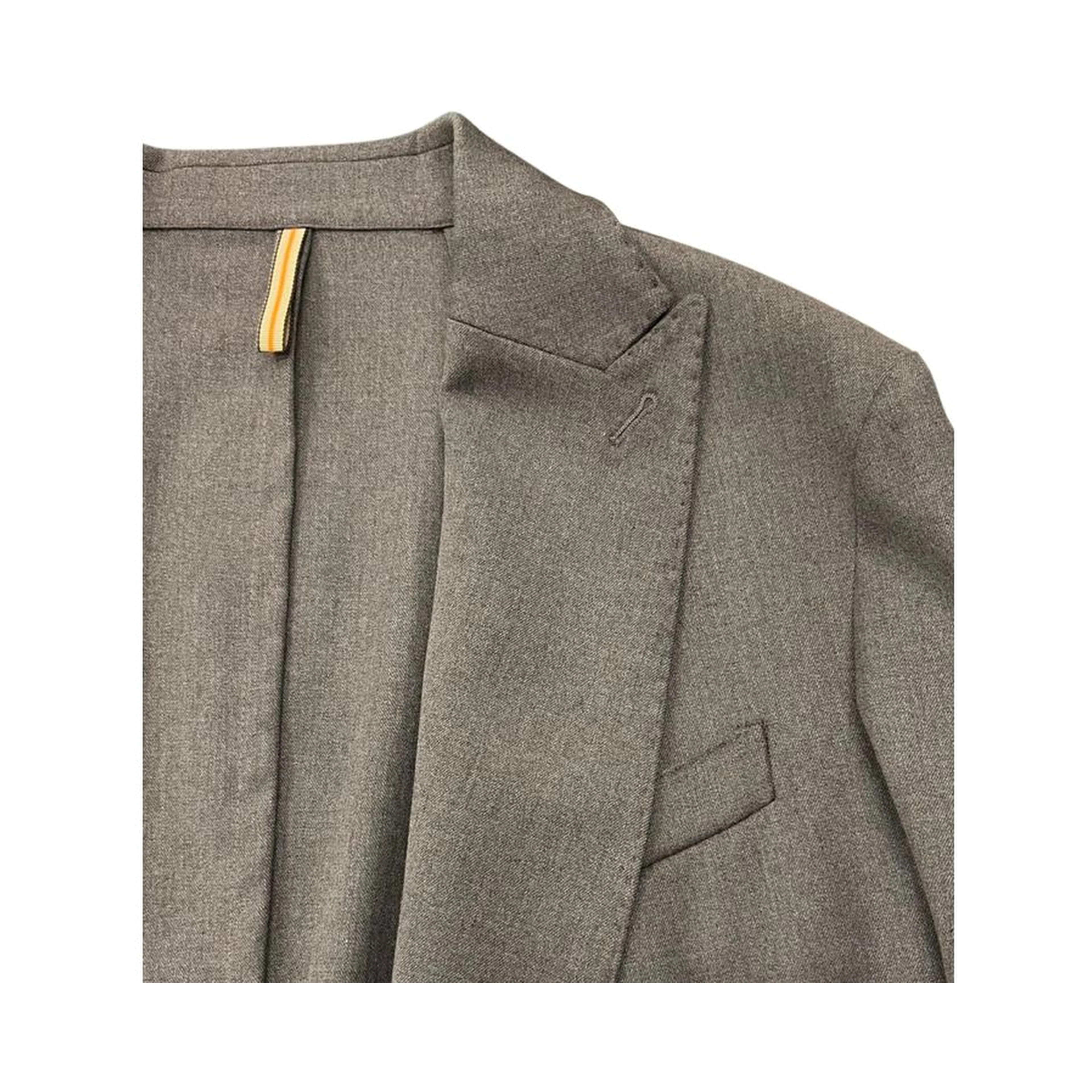 Grey Viscose Men Jacket