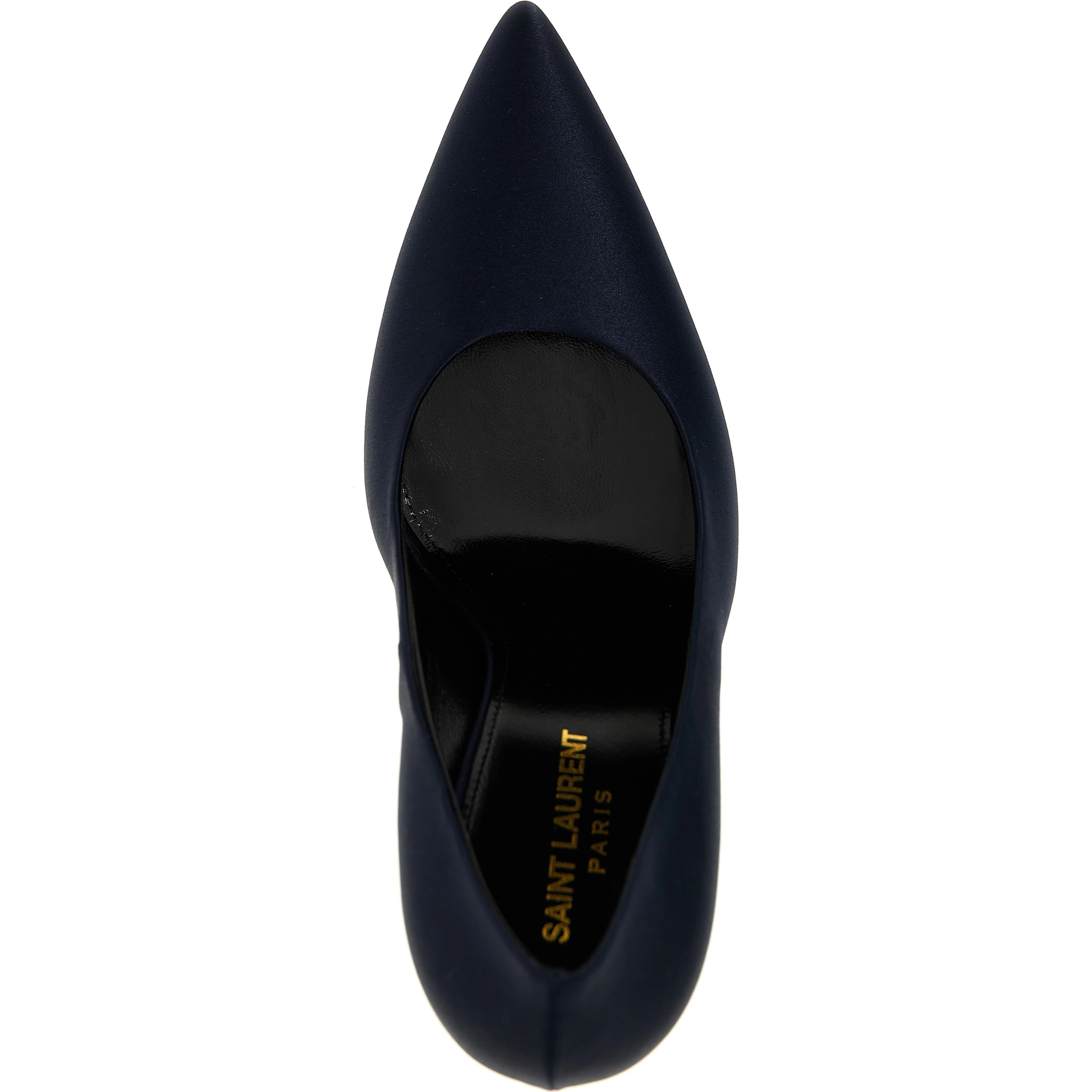 Blue Polyester High Heel Pumps