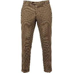 Brown Viscose Men Pant