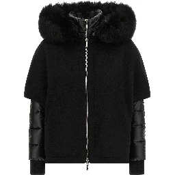 Black Wool Shell Jacket