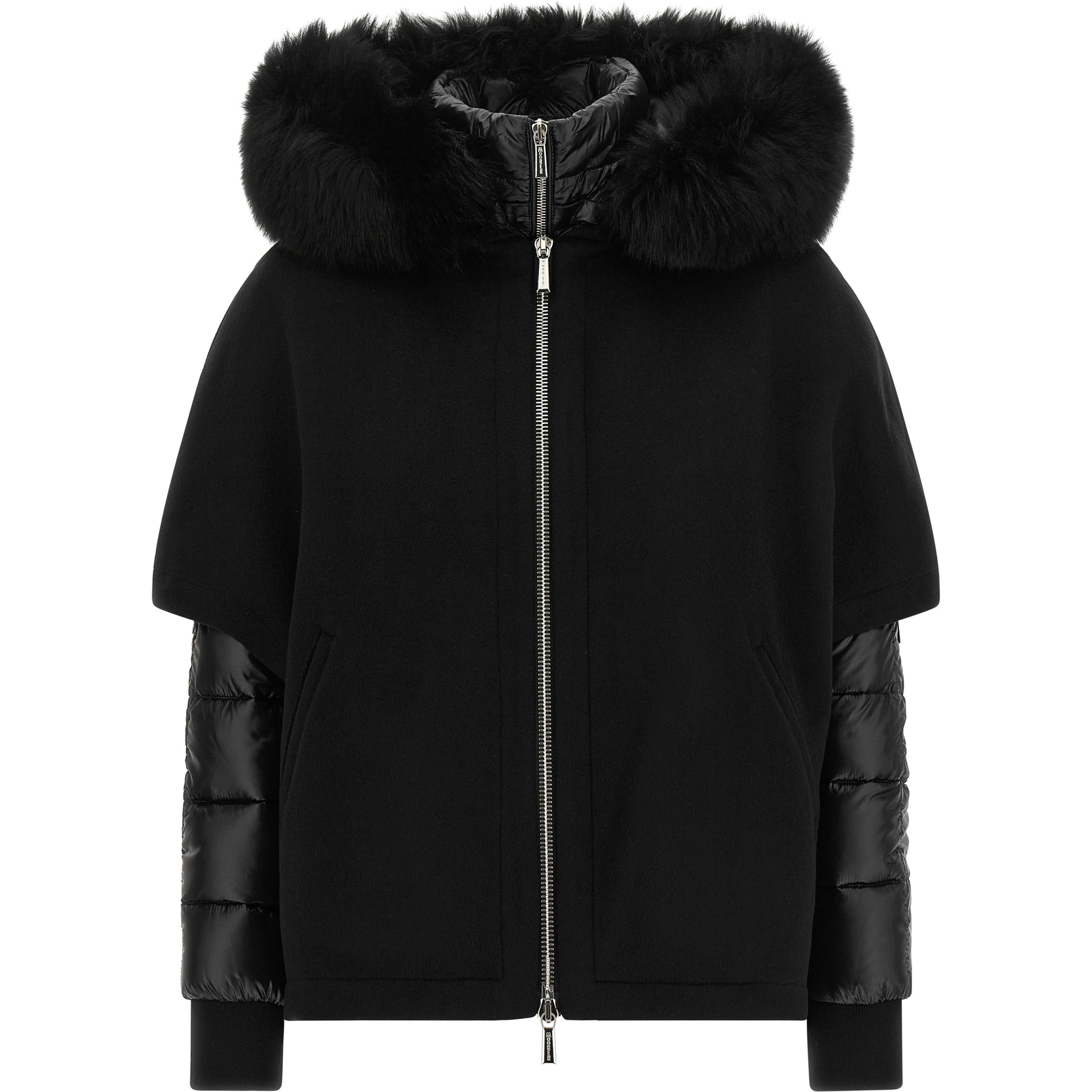 Black Wool Shell Jacket