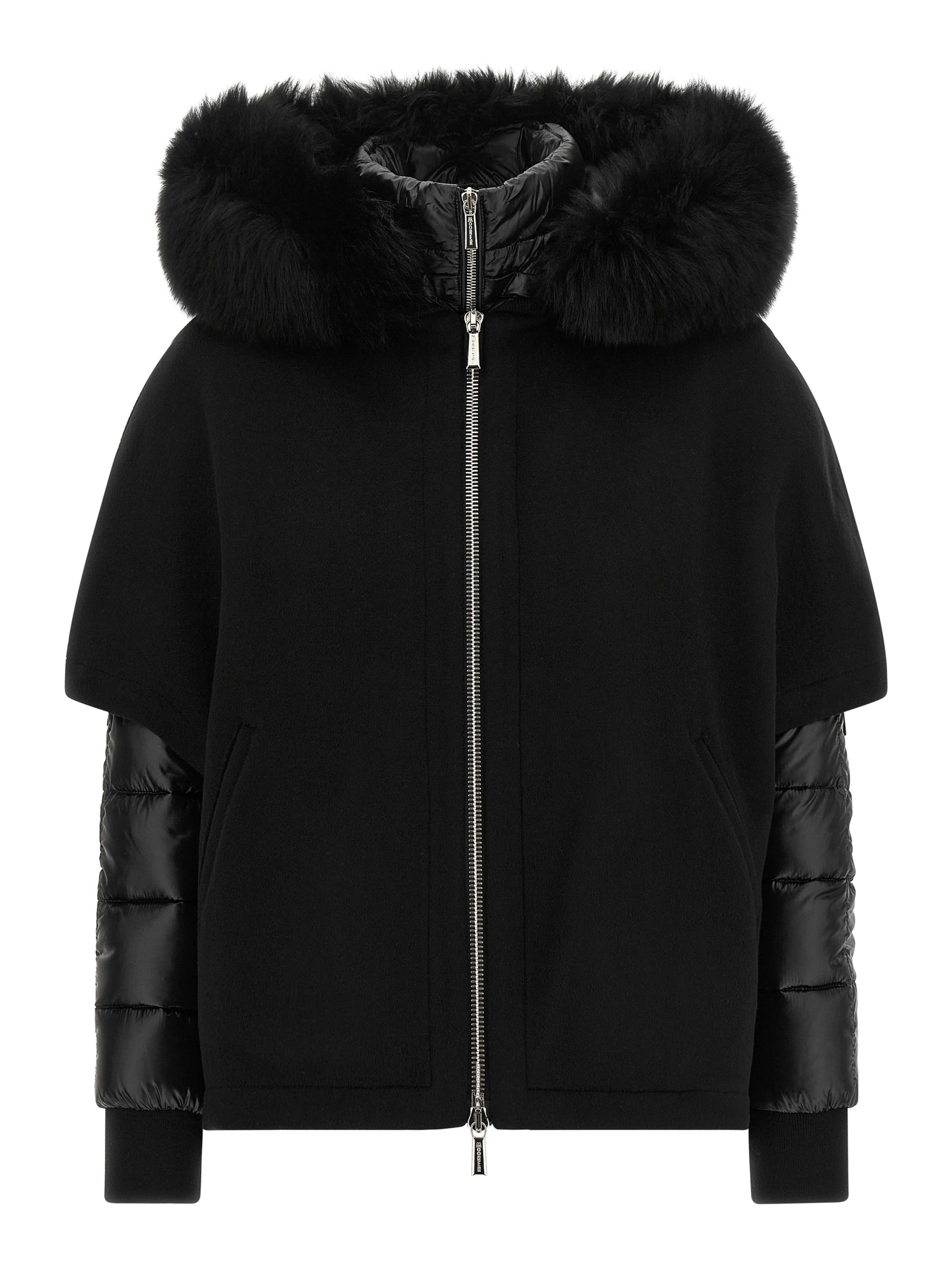 Black Wool Shell Jacket