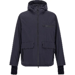 Blue Polyamide Shell Jacket