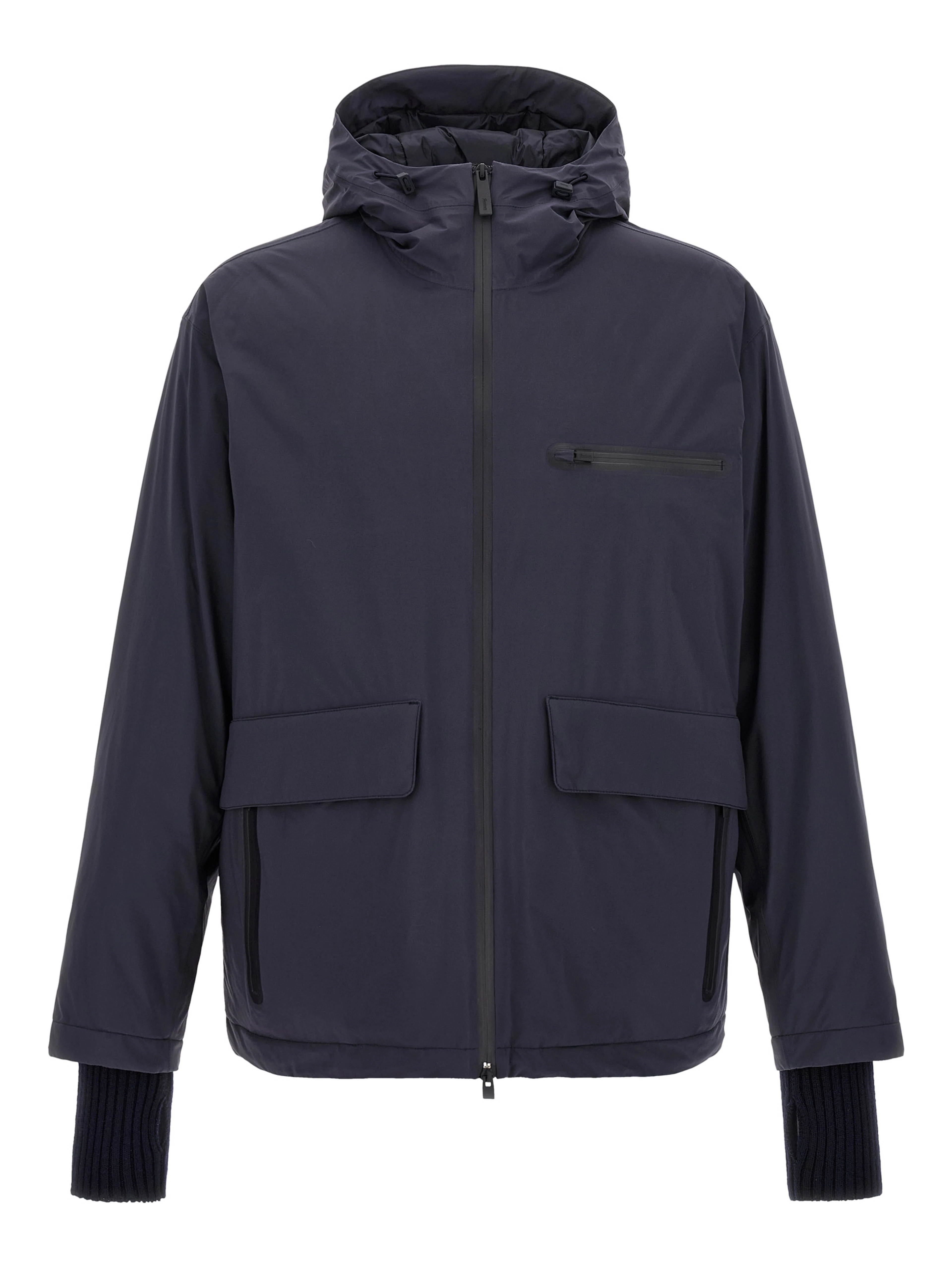 Blue Polyamide Shell Jacket