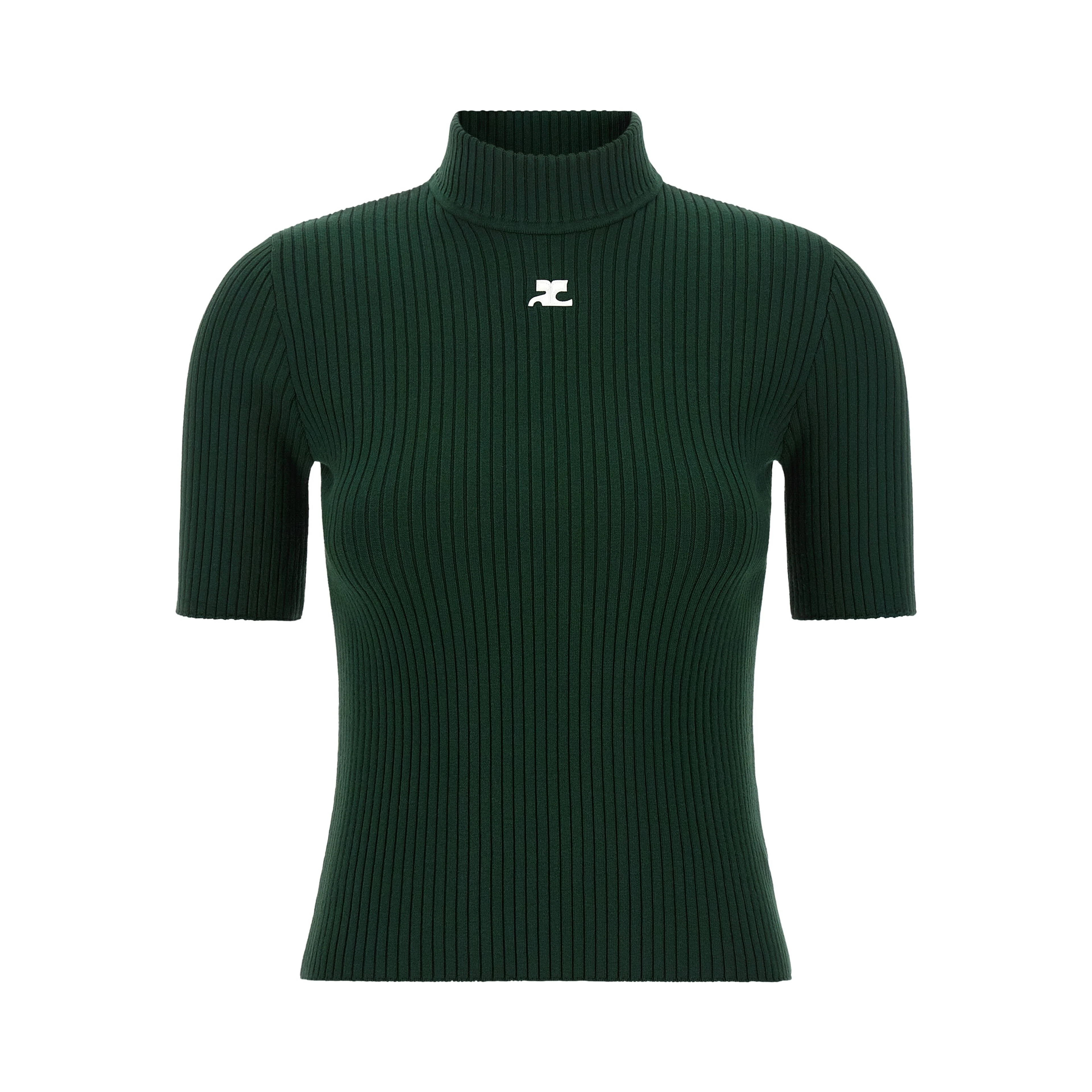 Bicolor Viscose Turtleneck